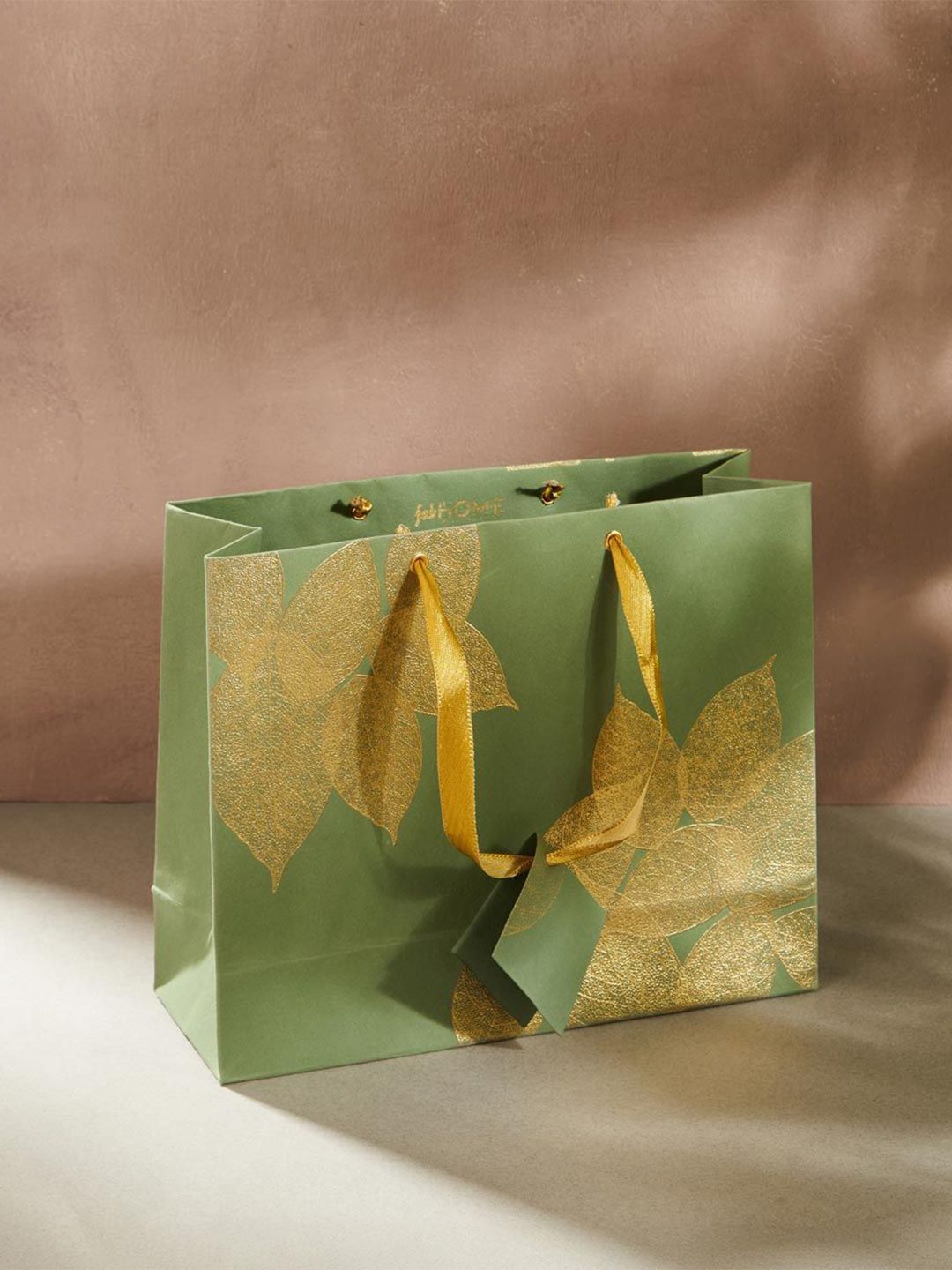 Fabindia Floral Printed Paper Varak Gift Tote Bag-picture-50