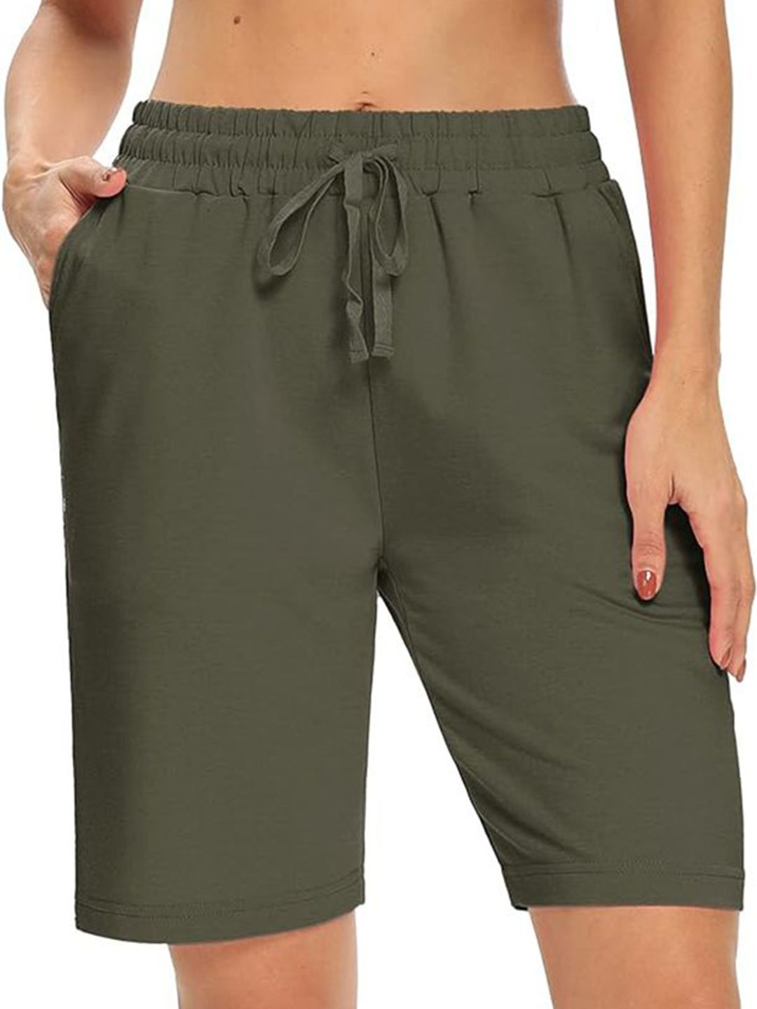 Hotfits Women Training or Gym Cotton Sports Shorts-picture-13