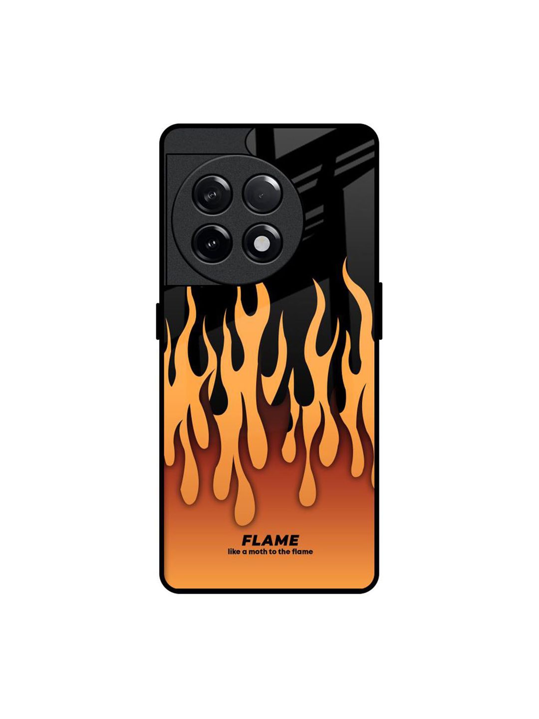 QRIOH Fire Flame Printed OnePlus 11R 5G Back Case Mobile Accessories-picture-35