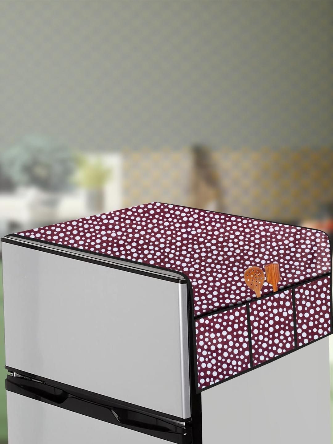 The Furnishing Tree Pink Plastic Refrigerator Cover-picture-11