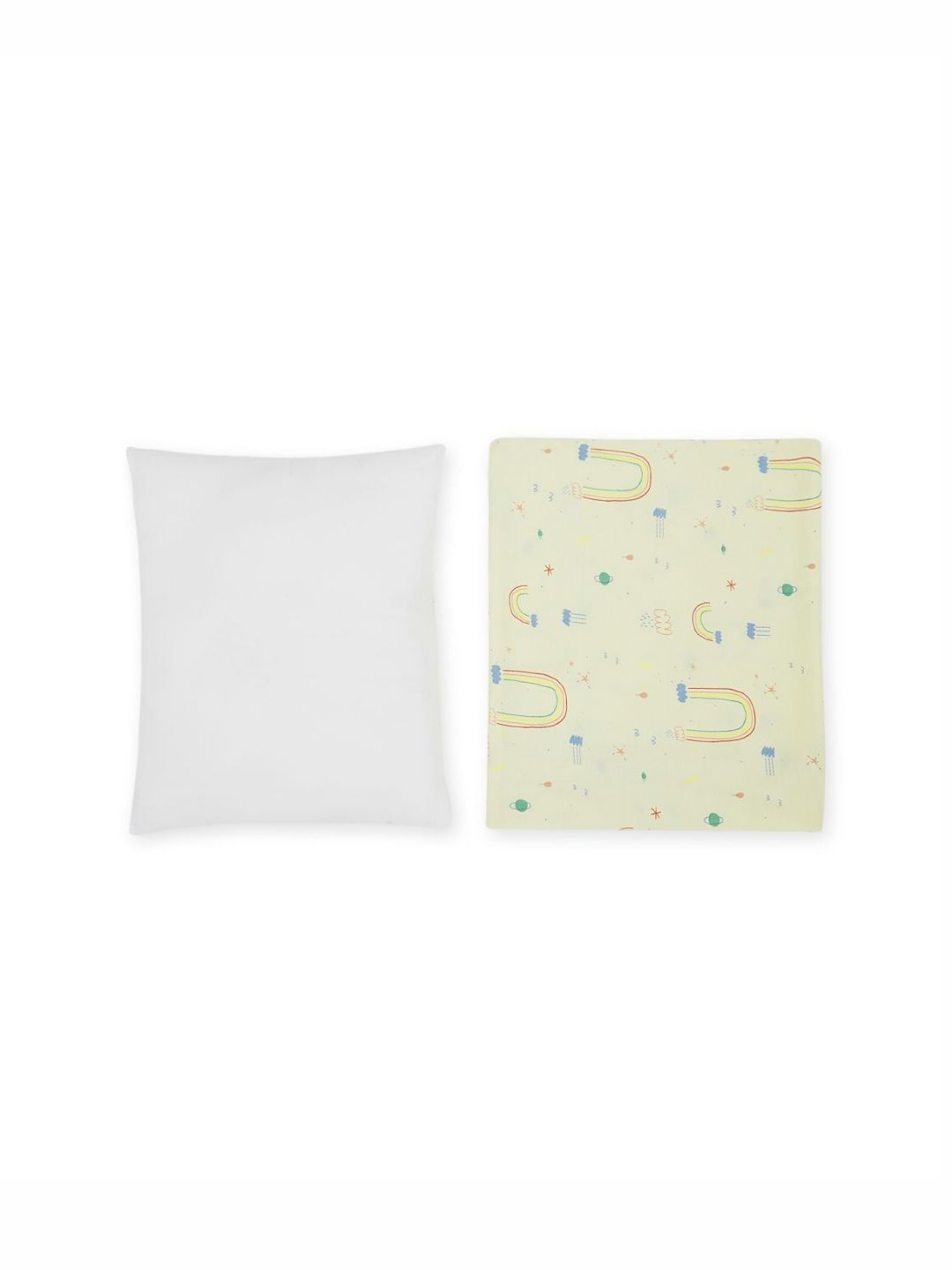 Portico Infants Kids Lime Green 2 Pieces Fibre Filled Cotton Lightweight Baby Pillows-picture-18