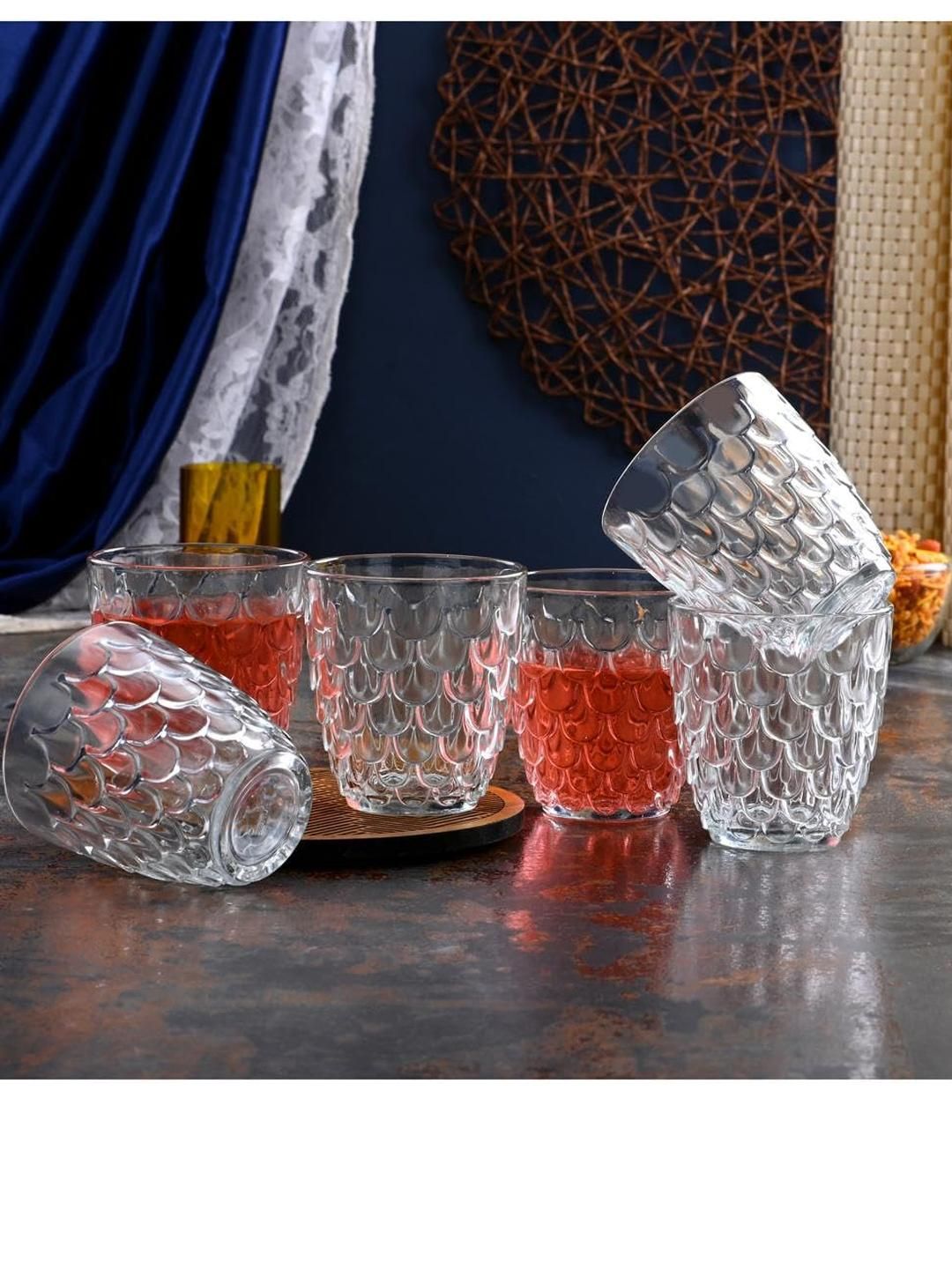 SOMIL Set Of 6 Transparent Water Glass-picture-33