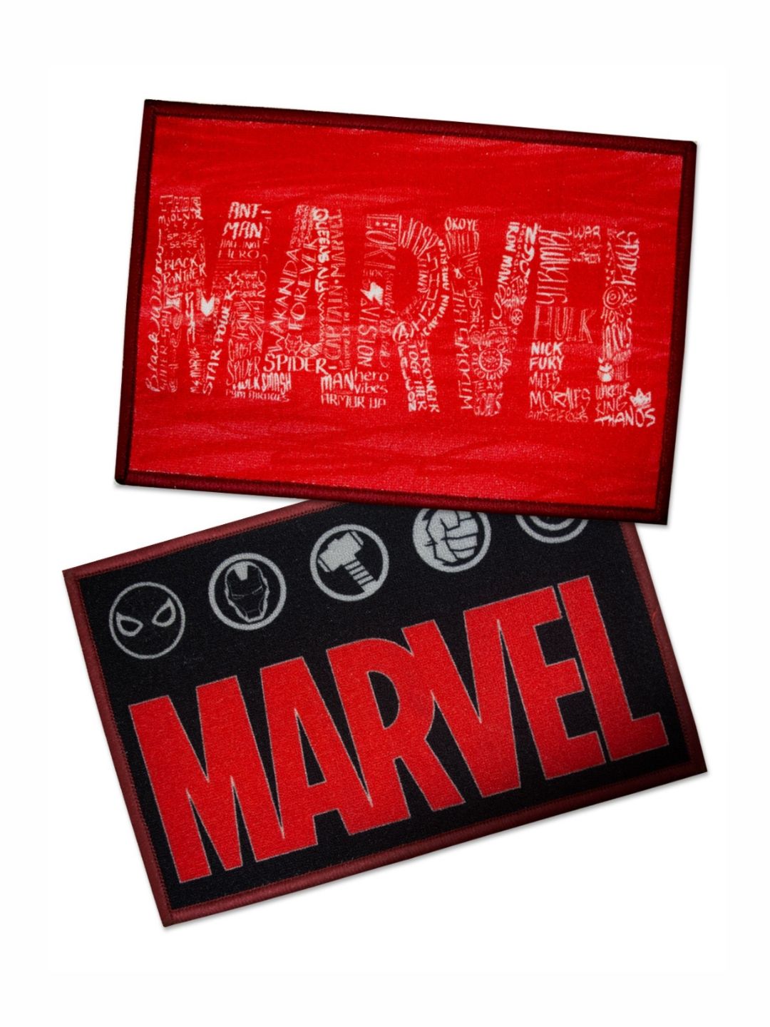 Athom Living 2-Pcs Black & Red Disney Printed Anti-Skid Doormat-picture-26