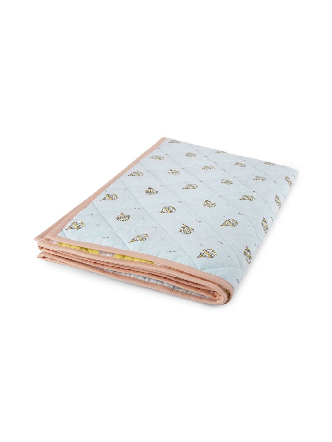 Portico White & Yellow Cartoon Characters AC Room 150 GSM Cotton Single Bed Quilt-image-15