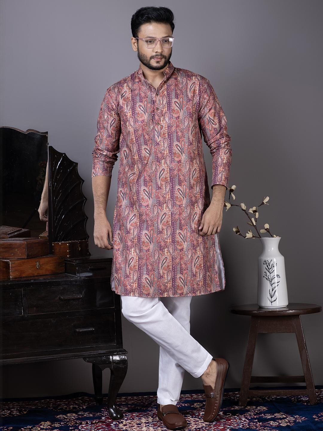 PulseIQ Men Viscose Rayon Straight Kurtas-picture-28