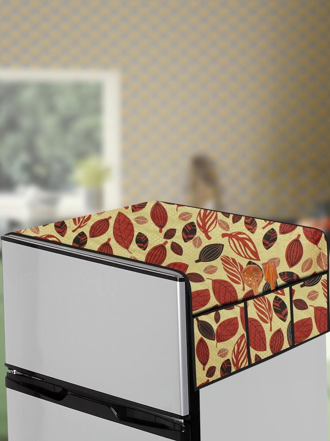 The Furnishing Tree Yellow Printed Refrigerator Cover-picture-30