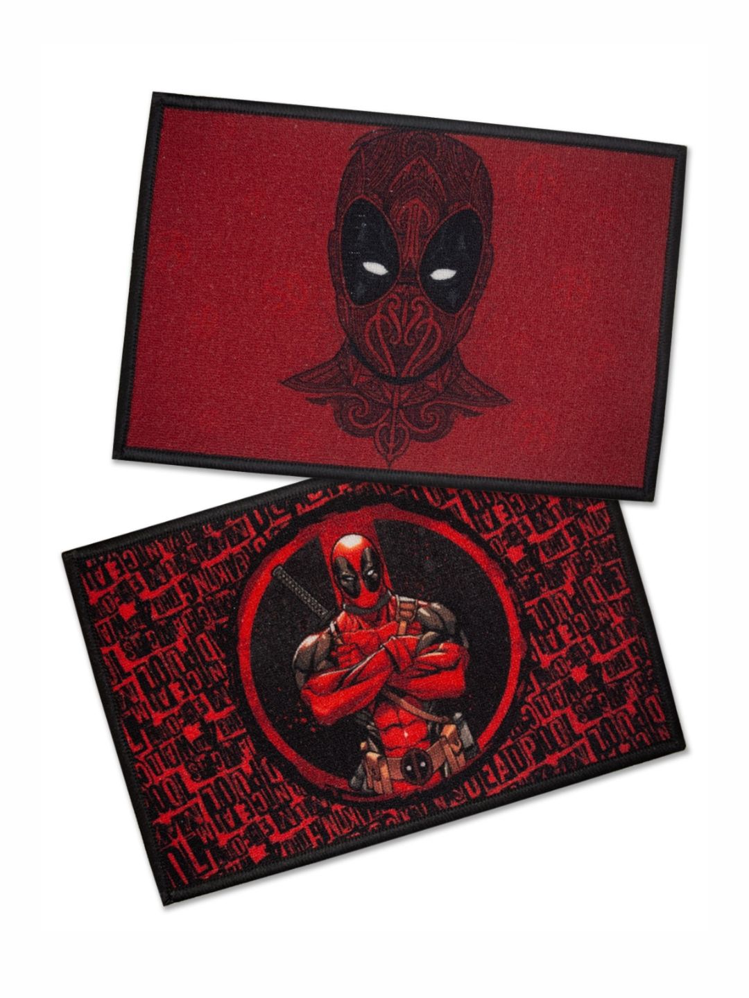 Athom Living 2-Pcs Red & Black Marvel Printed Anti-Skid Doormat-picture-22