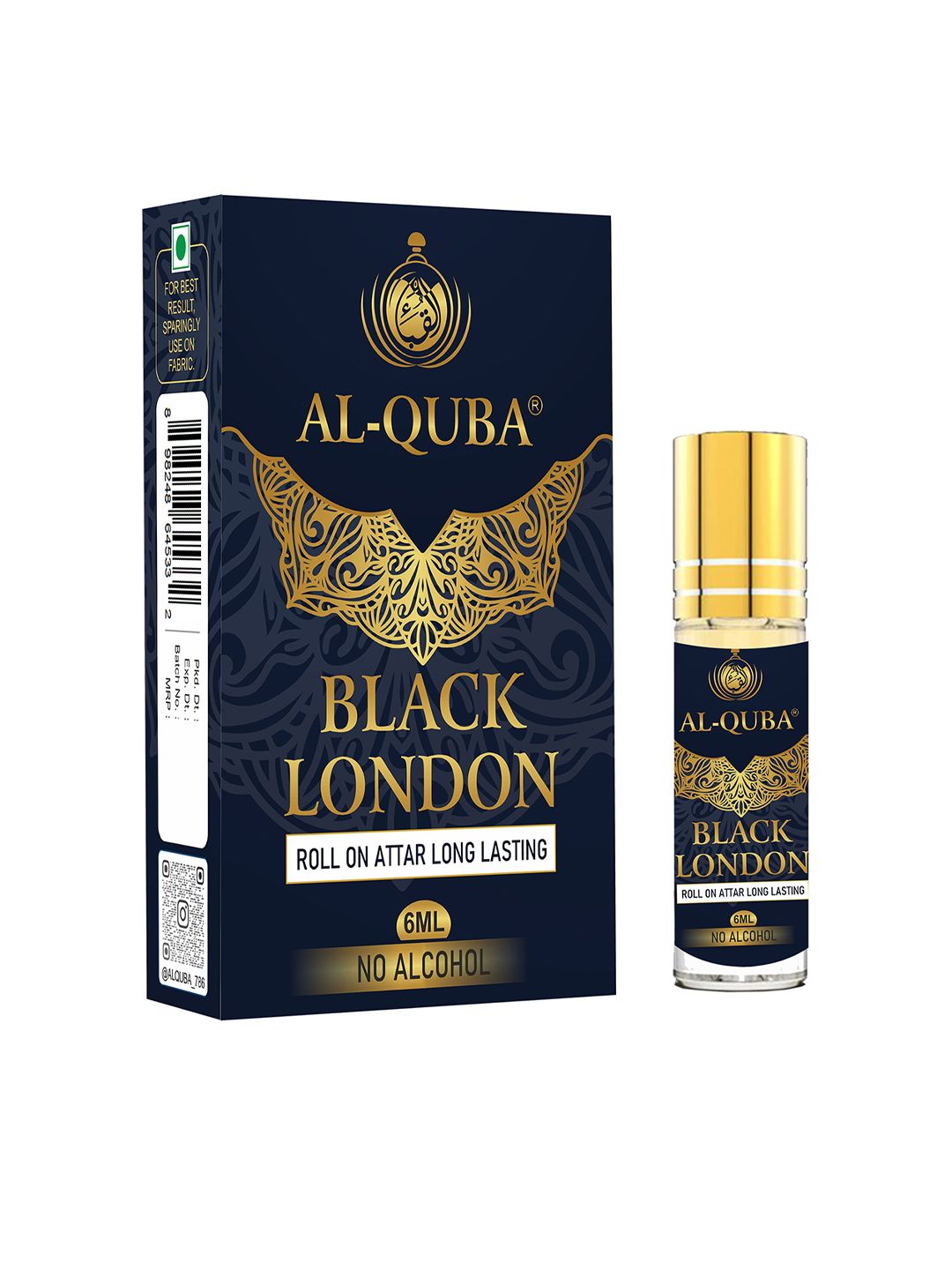 alquba Black London Alcohol Free Attar - 6 ml-picture-29