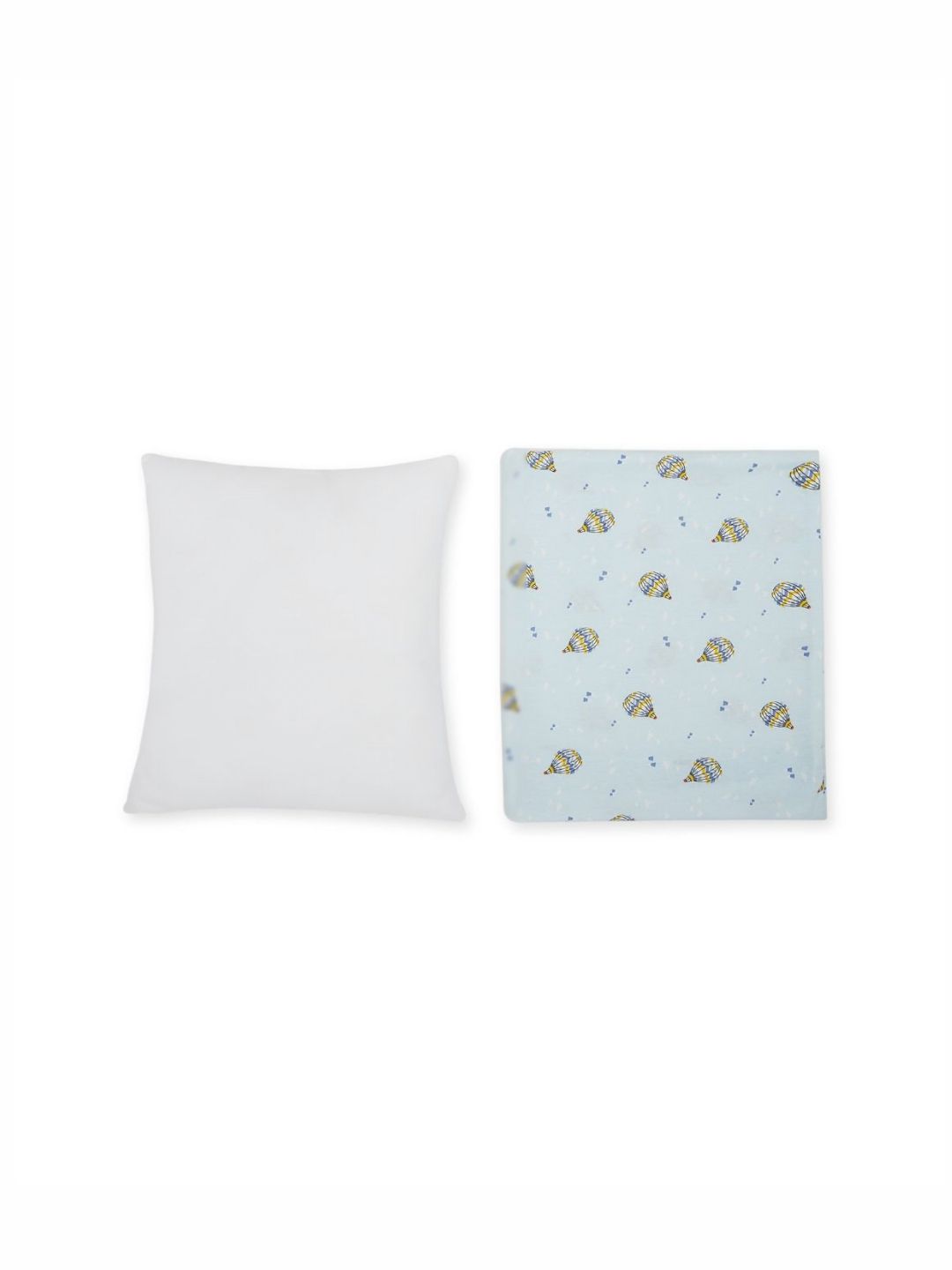 Portico Blue Set of 2 Fibre Filled Cotton Lightweight Baby Pillow-image-23