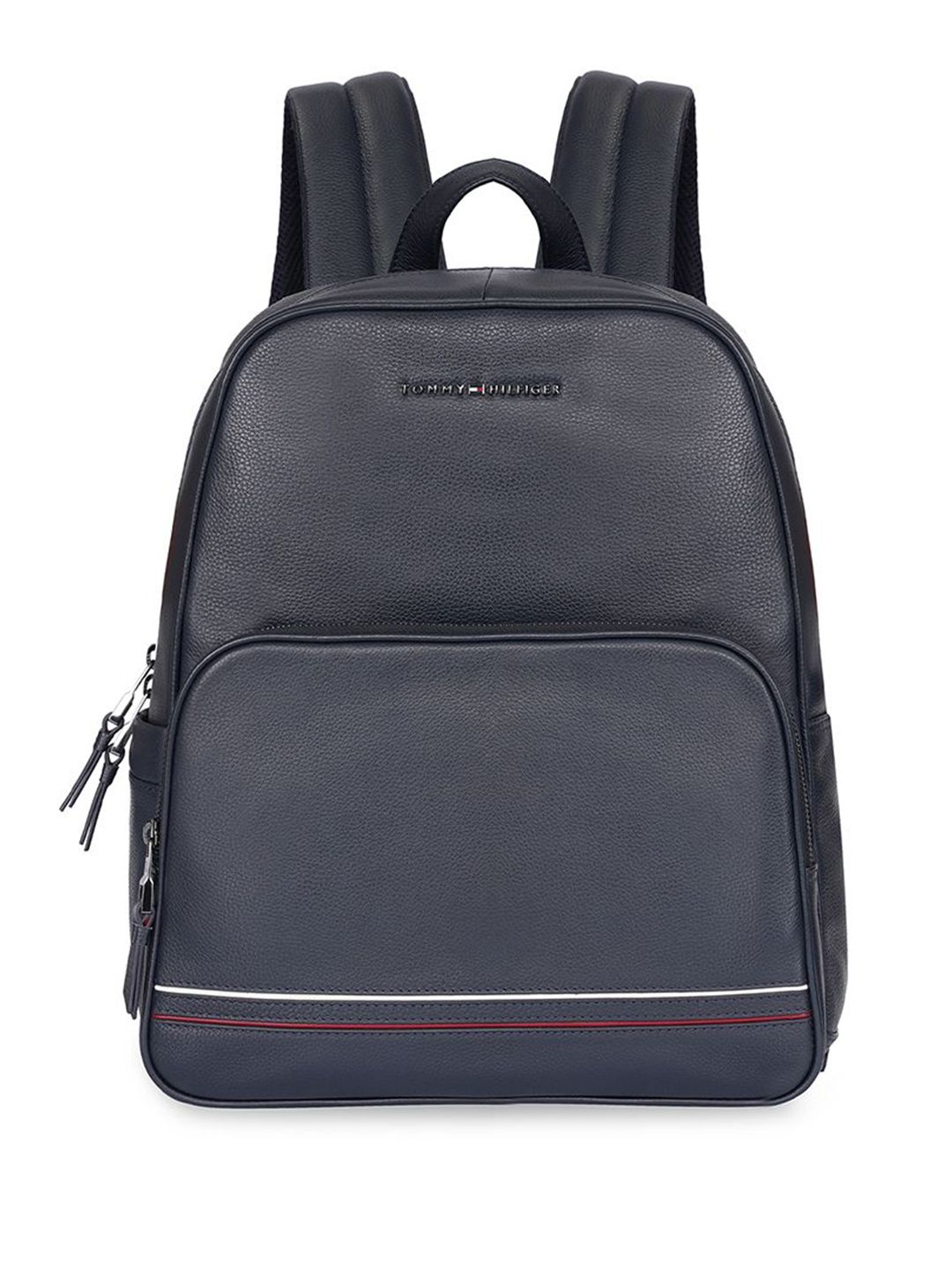 Tommy Hilfiger Unisex Petersburg Pebbled Leather Backpack-image-1