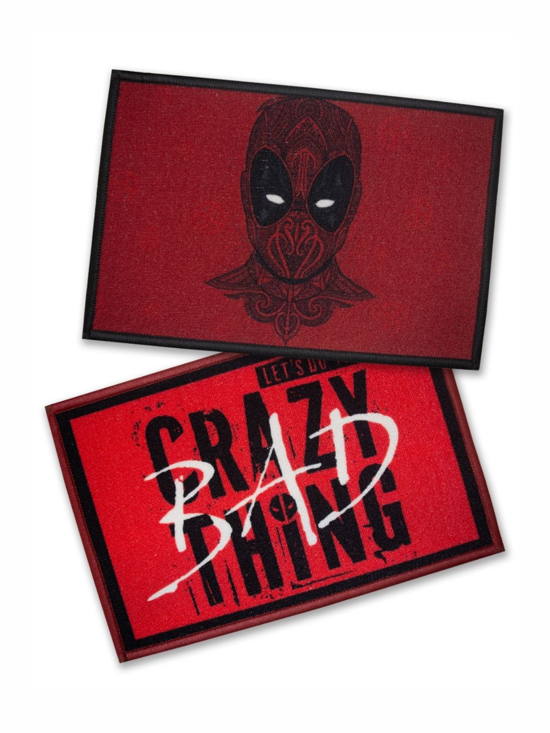 Athom Living 2-Pcs Red & Black Marvel Printed Anti-SkidDoormat-picture-14
