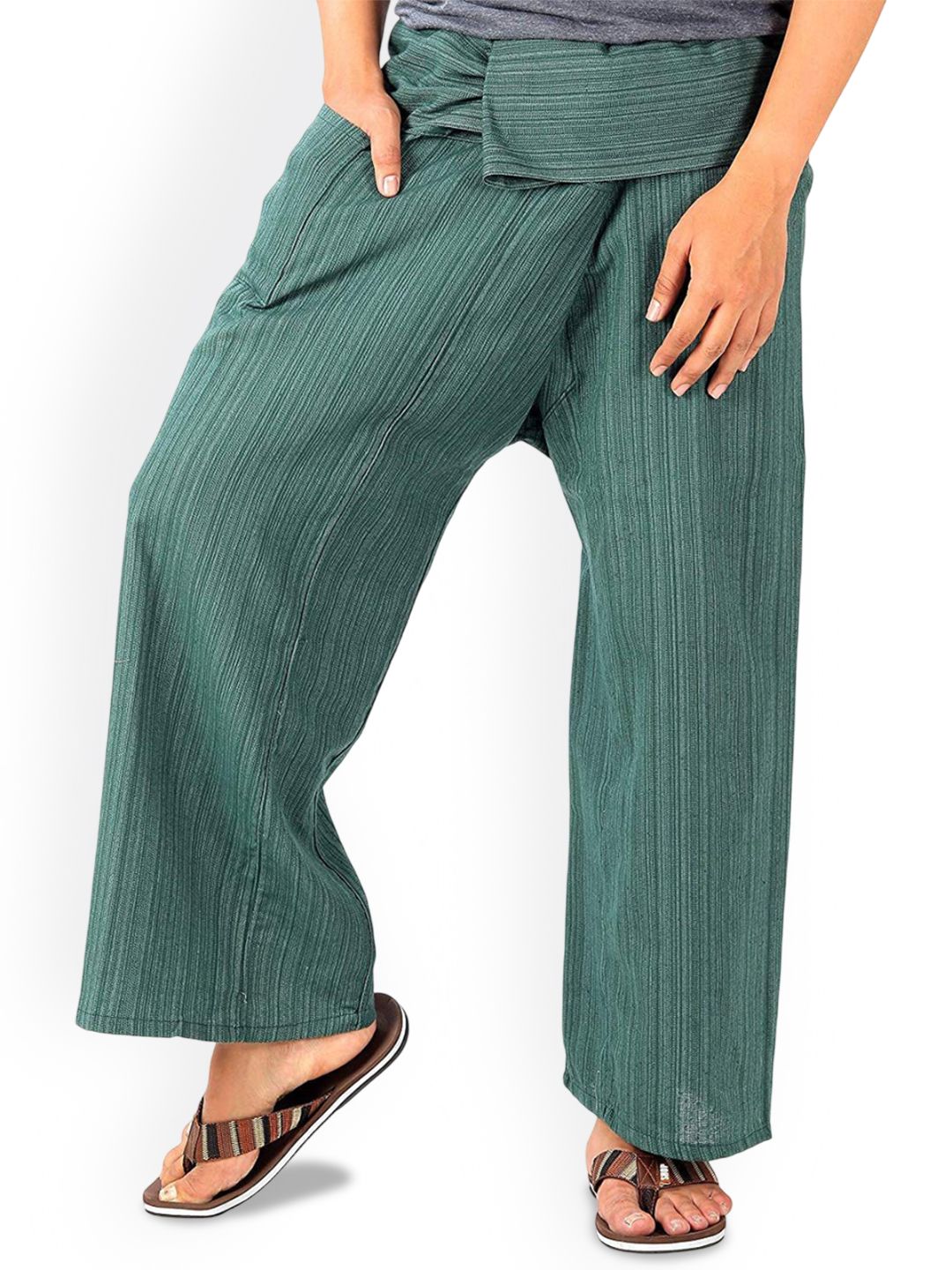 WHITEWHALE Men Striped Fisherman Lounge Pants-picture-57