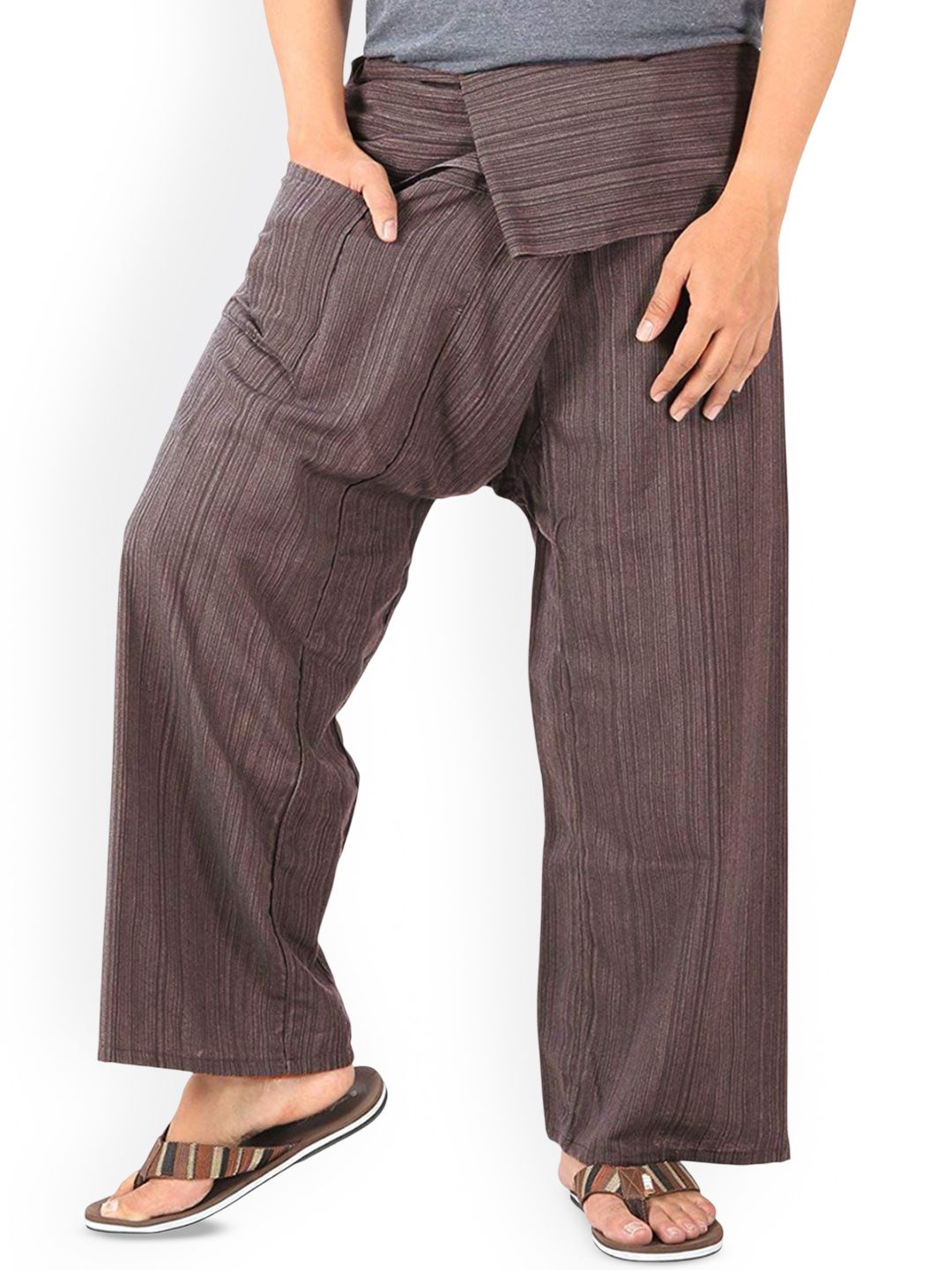 WHITEWHALE Men Striped Fisherman Lounge Pants-picture-15