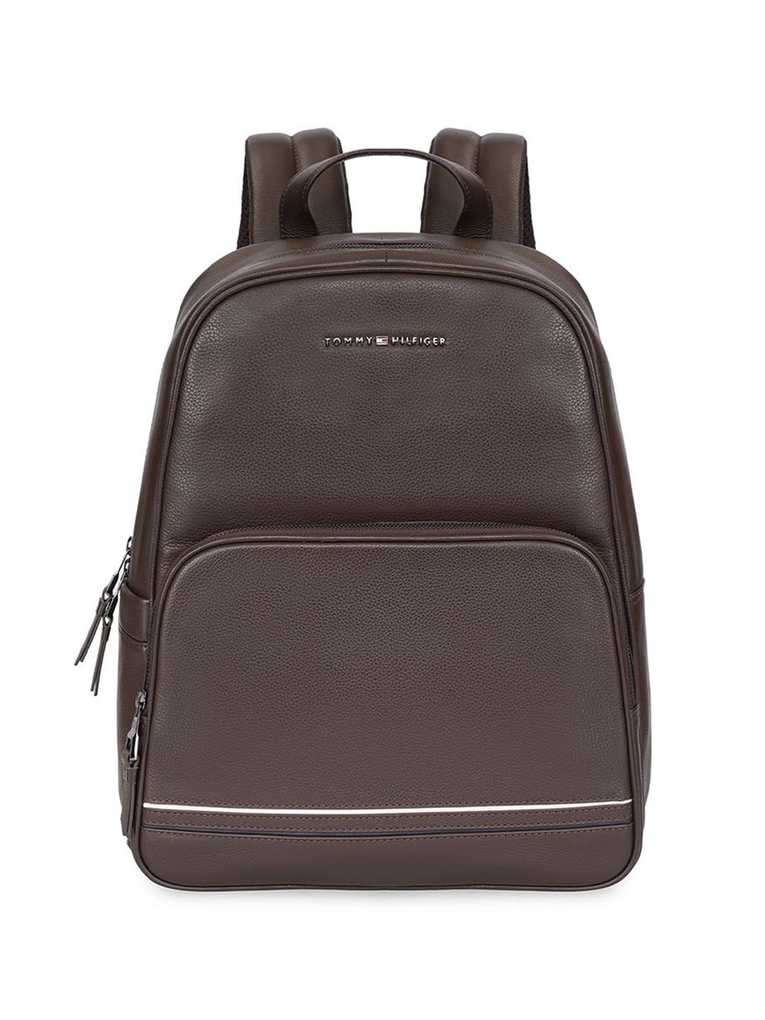 Tommy Hilfiger Unisex Petersburg Pebbled Leather Laptop Backpack-picture-31