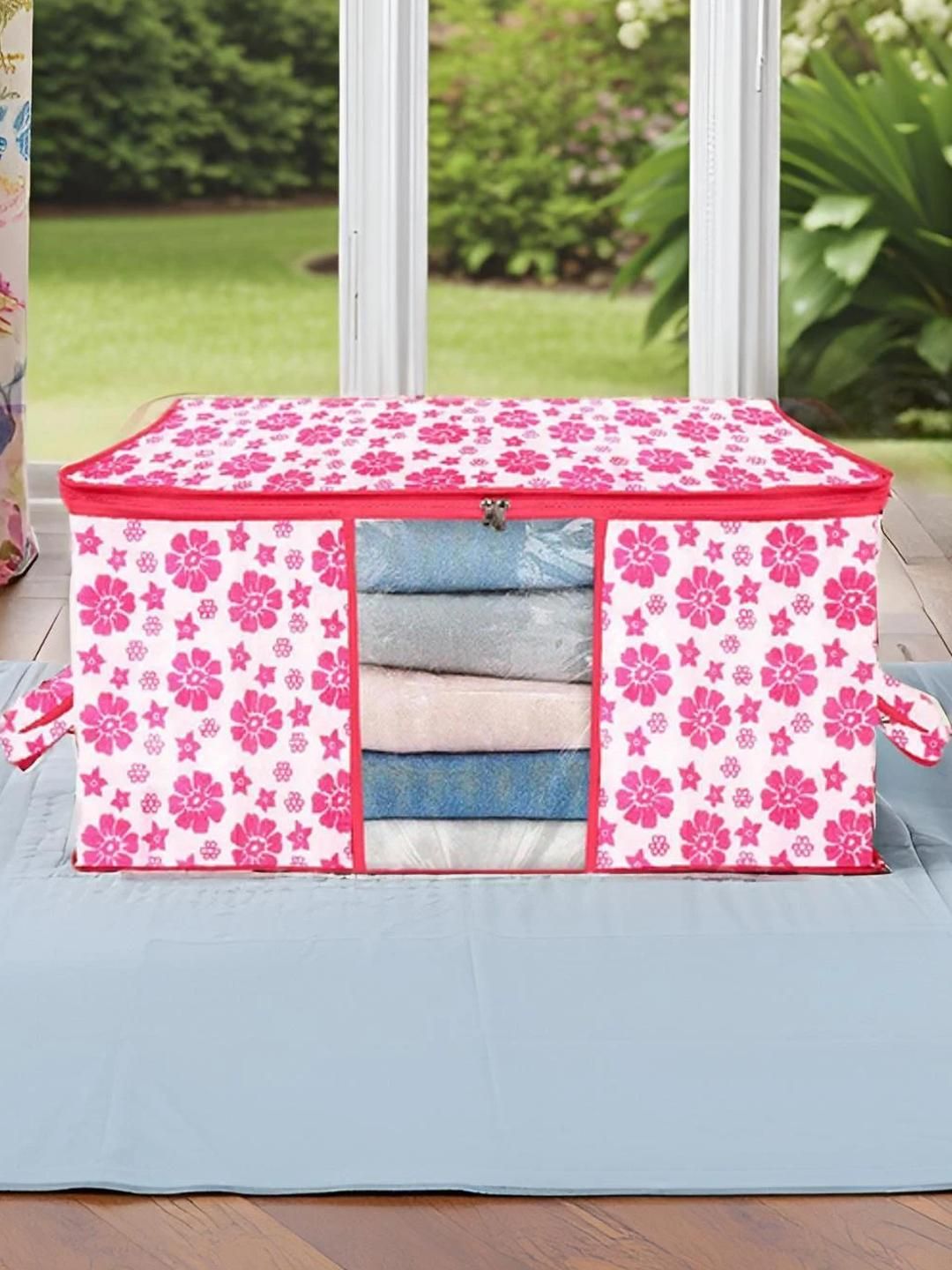AMAK INC Pink Fabric Wardrobe Organisers-image-34