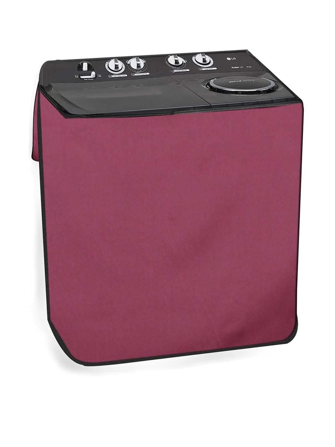 The Furnishing Tree Washing Machine Cover Maroon Compatible for LG 6.2 KG Semi-Automatic Top Loadin-picture-13