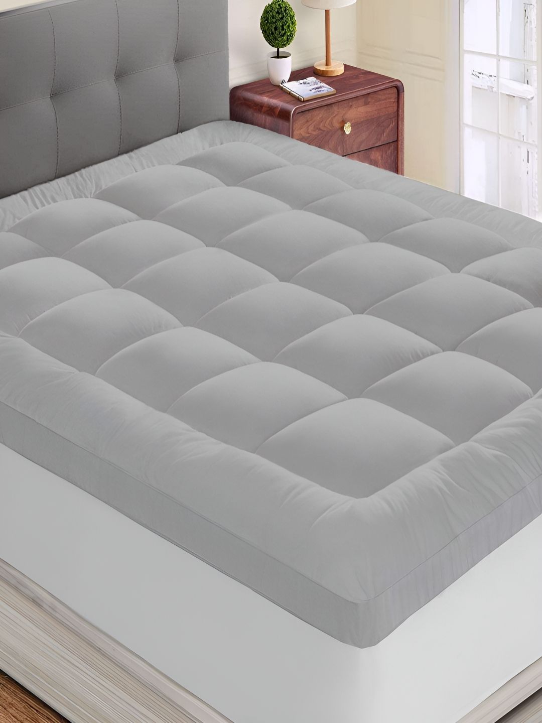 CHICERY Grey Microfiber Water Resistant Mattress Protector-picture-27