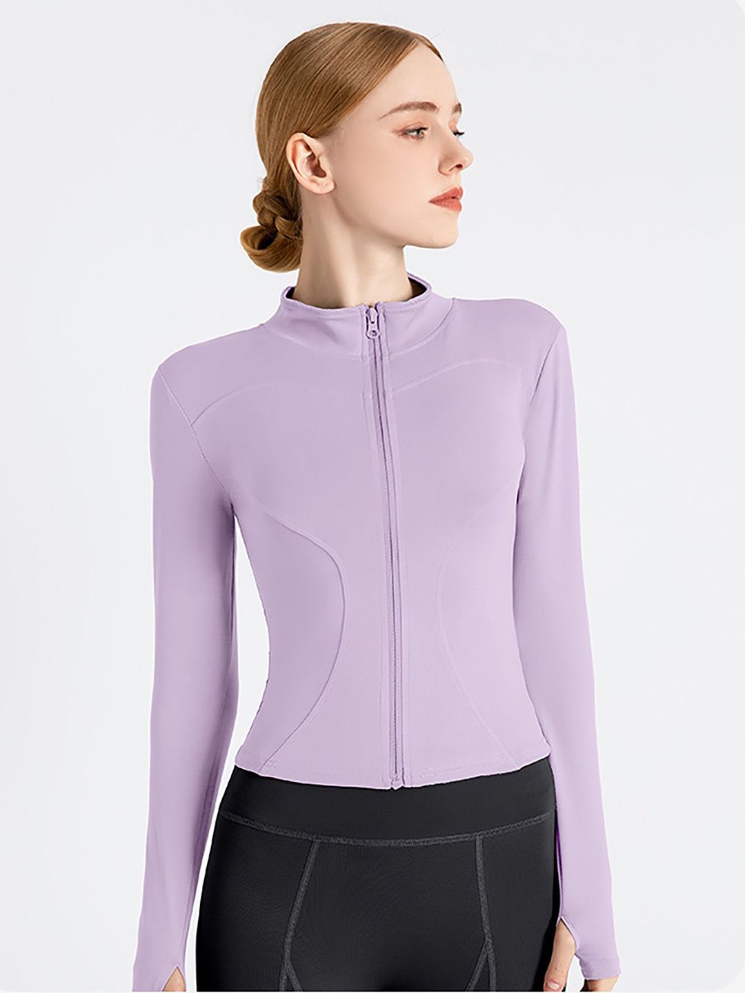 HRX by Hrithik Roshan Mock Collar Long Sleeves Sporty Jacket