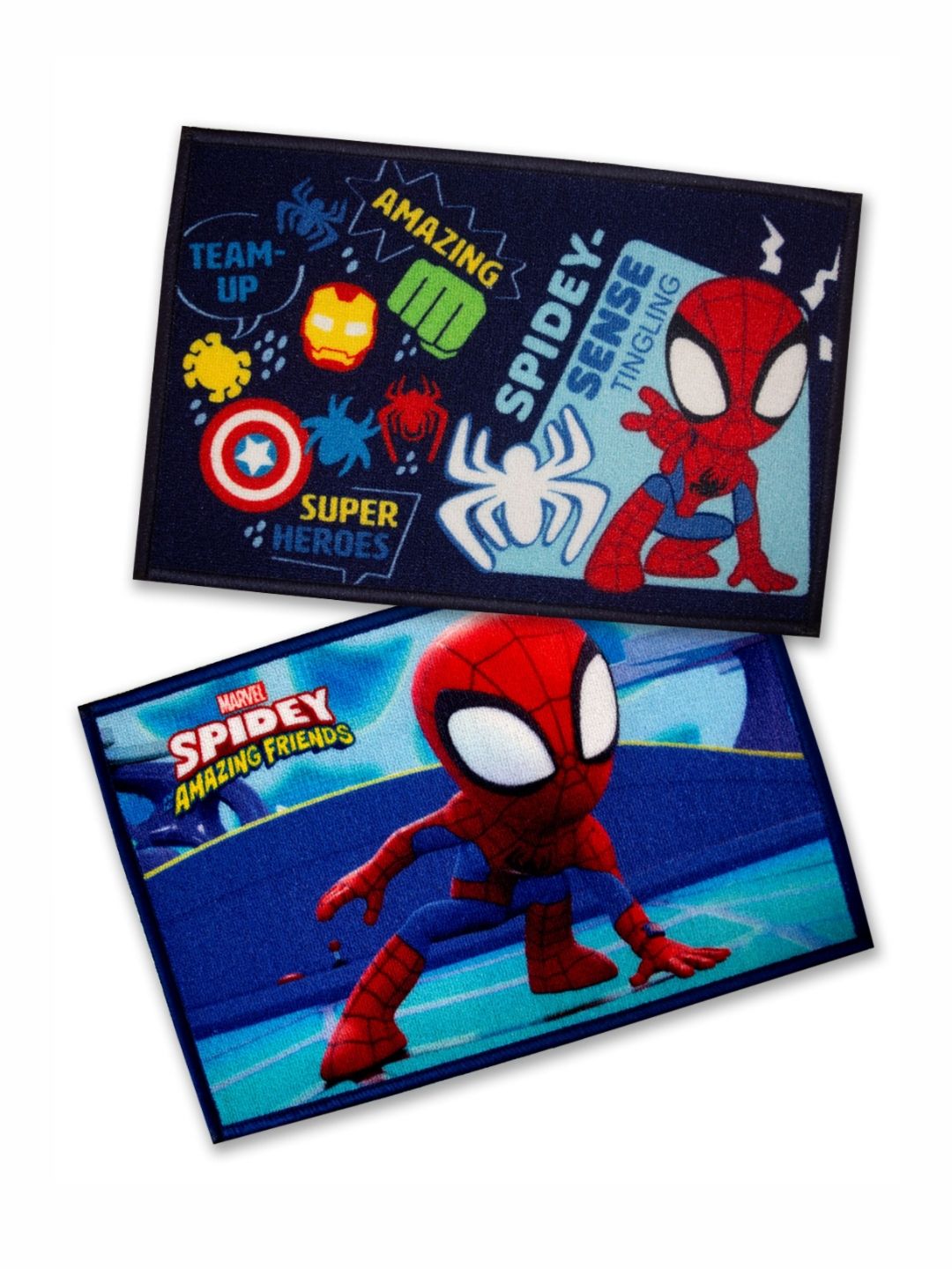 Athom Living 2-Pcs Blue & Red Disney Printed Anti-Skid Doormat-picture-21