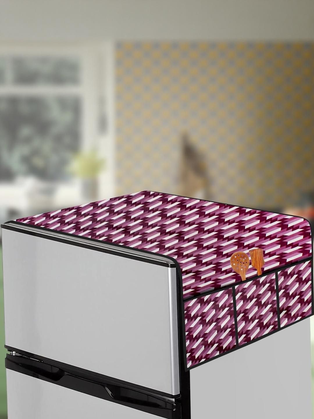 The Furnishing Tree Fridge Top Cover Compatible for LG GL-D201APZU, 185 LTR WxL 65x111 in CM Symmet-picture-13