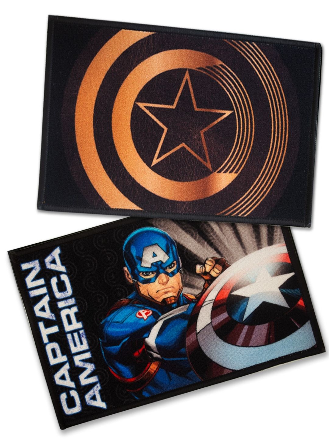 Athom Living 2-Pcs Brown & Black Marvel Printed Anti-SkidDoormat-picture-19