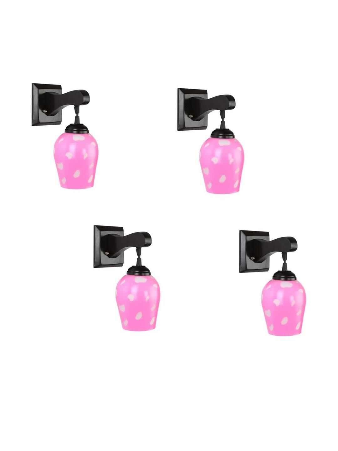 SOMIL Pink Glass Cylinder Printed Wall Lamps-picture-33