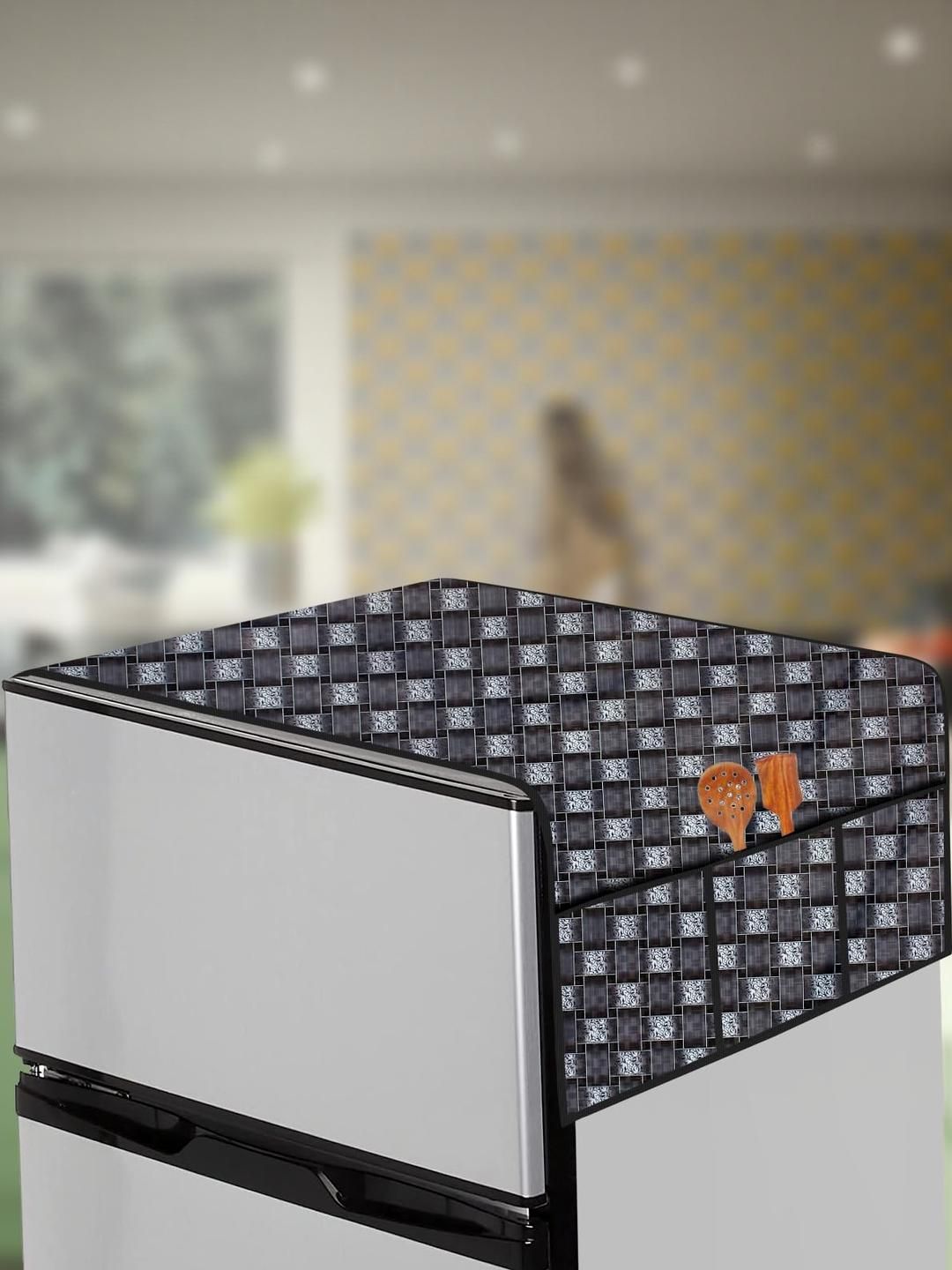 The Furnishing Tree Grey Plastic Refrigerator Cover-picture-20