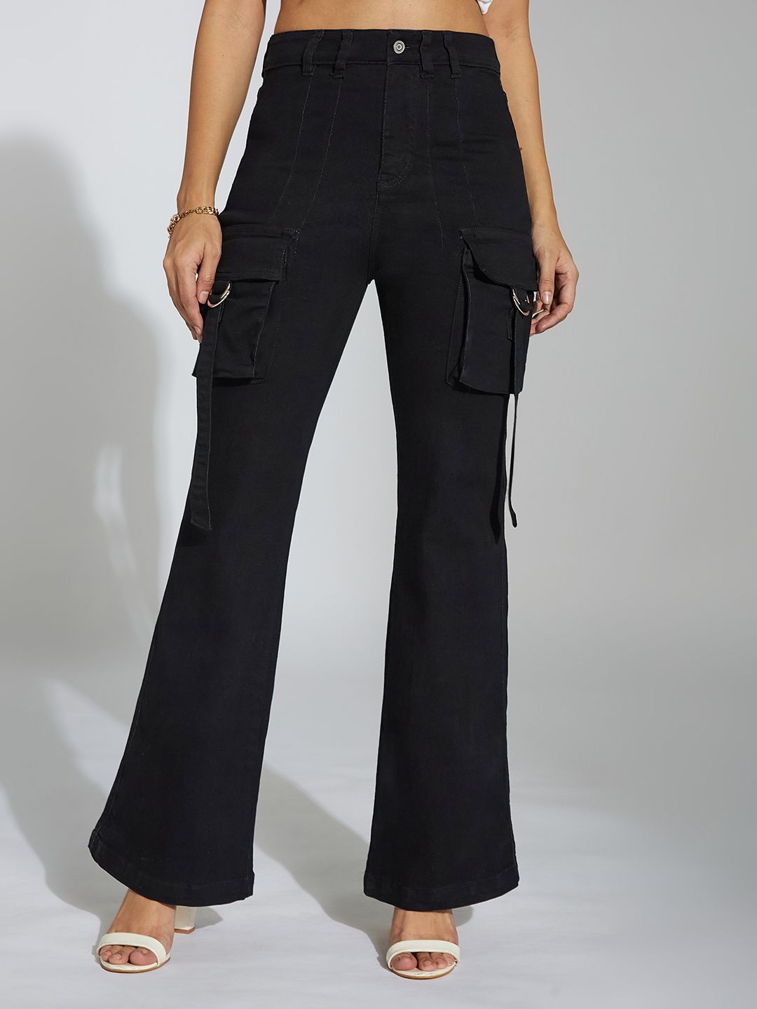 Life With Pockets Women Bootcut High-Rise Heavy Fade Stretchable Jeans-picture-42