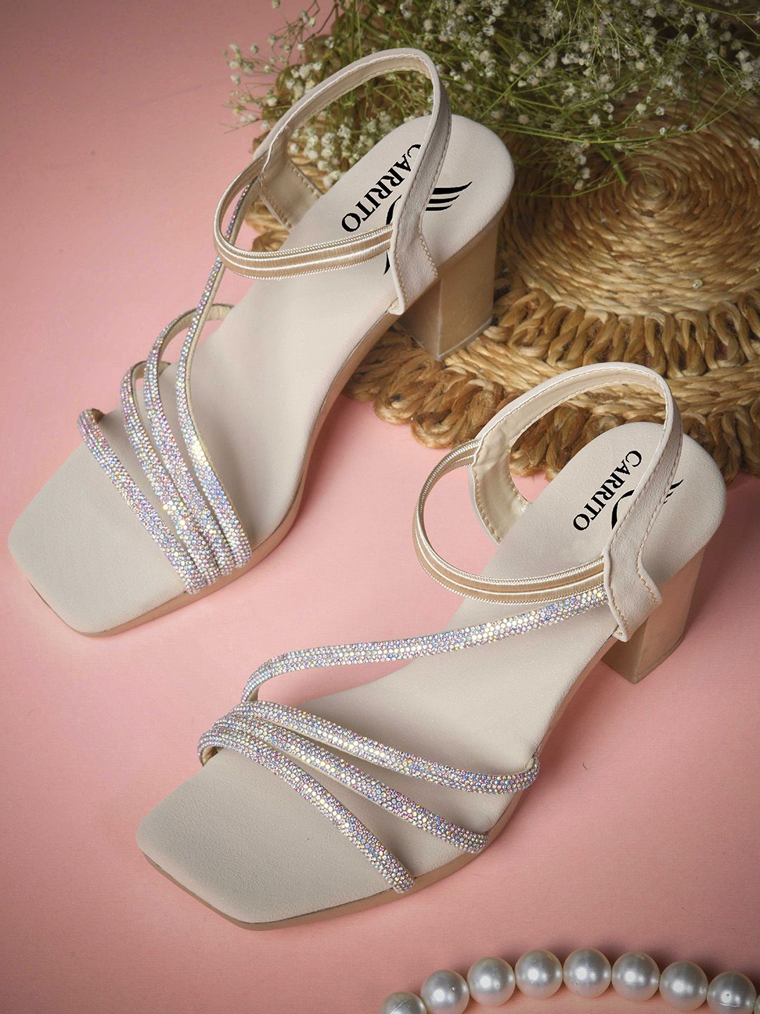 carrito Women Embellished Block Sandals-picture-34