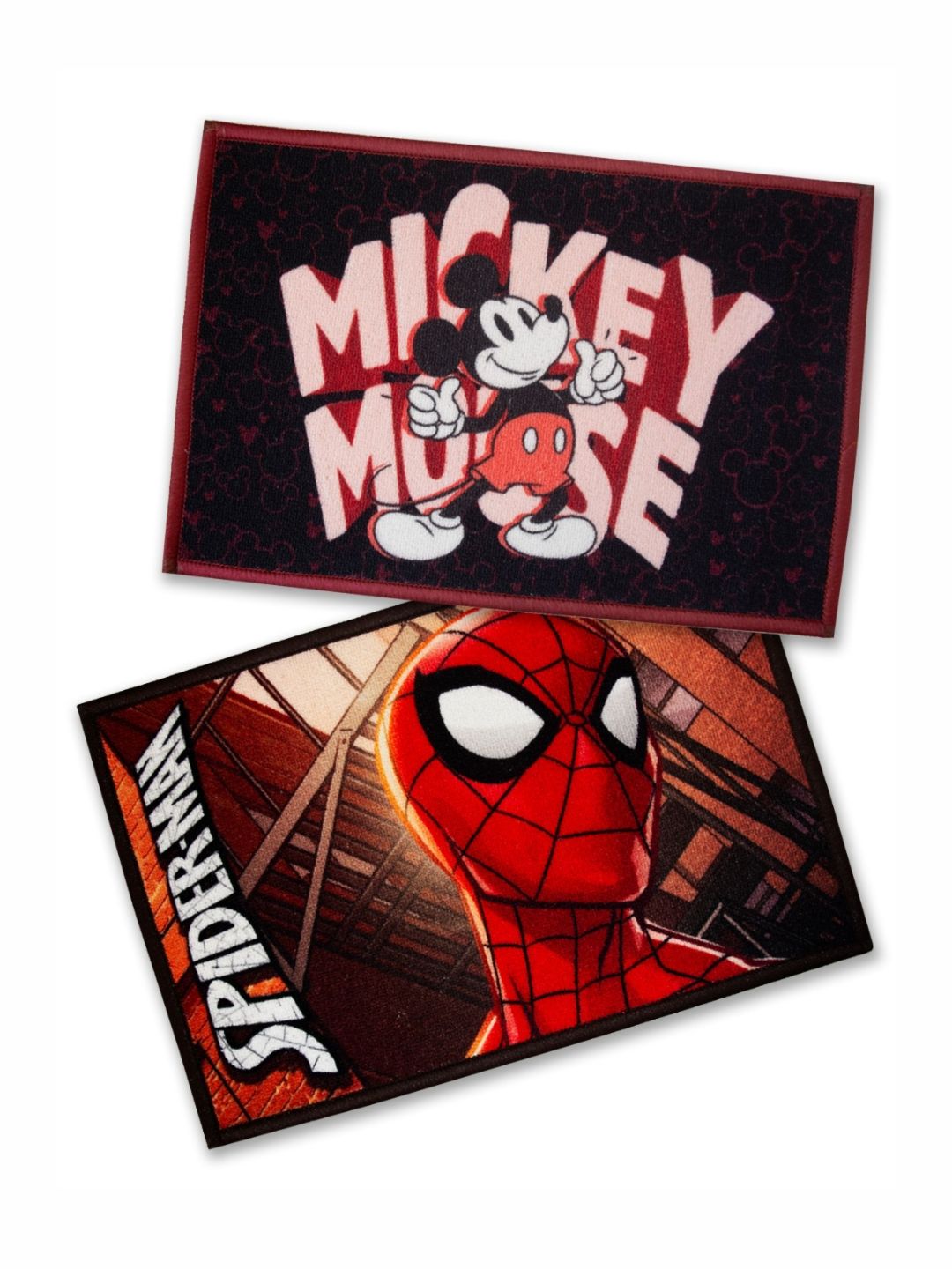 Athom Living 2-Pcs Red & Pink Marvel Printed Anti-Skid Doormat-picture-22