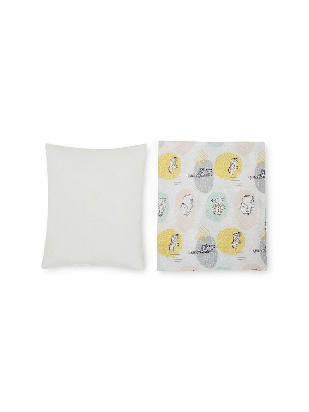 Portico Yellow Set of 2 Fibre Filled Cotton Lightweight Baby Pillow-picture-19