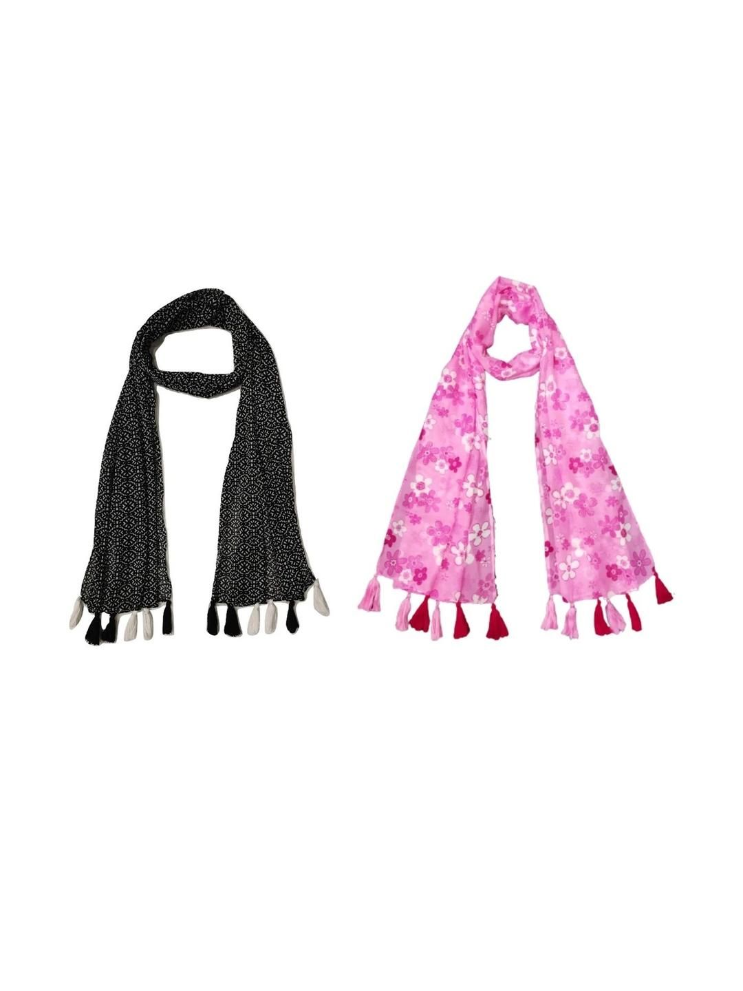 StoleVilla Women Pack Of 6 Floral Chiffon Stoles-picture-20