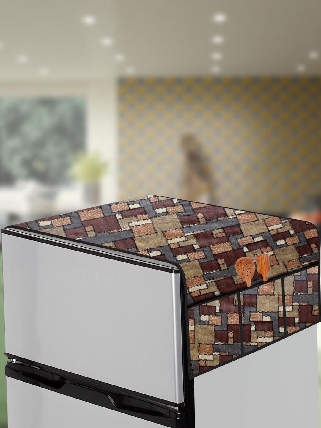 The Furnishing Tree Brown Printed Air Conditioner Cover-picture-34