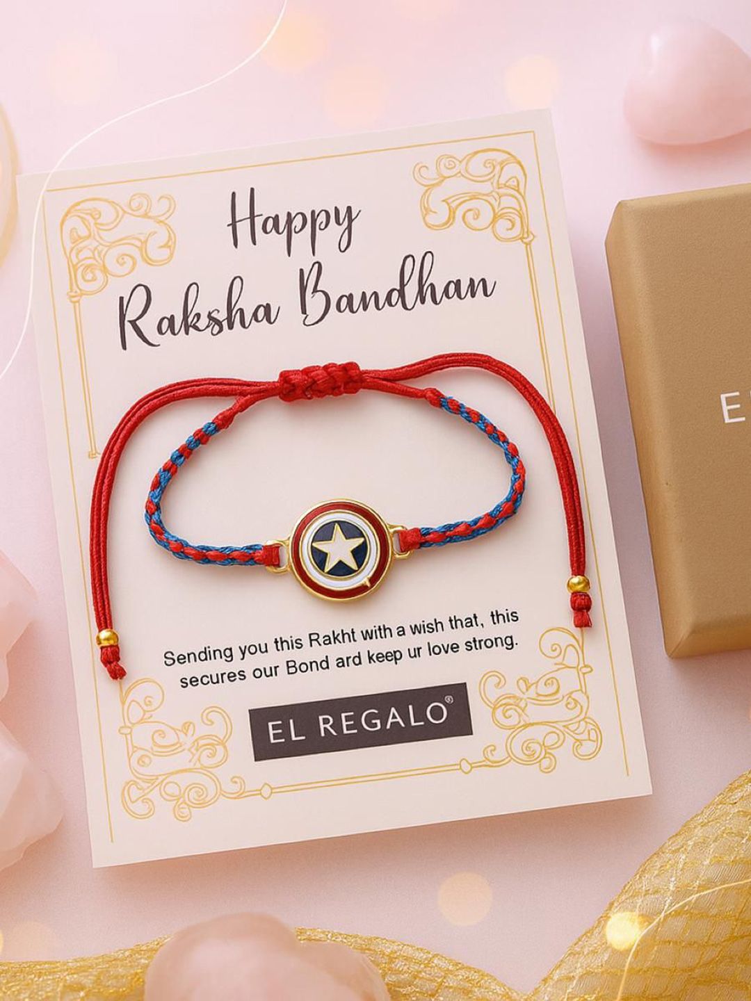 EL REGALO Kids Artificial Beaded Wraparound Rakhi-picture-47