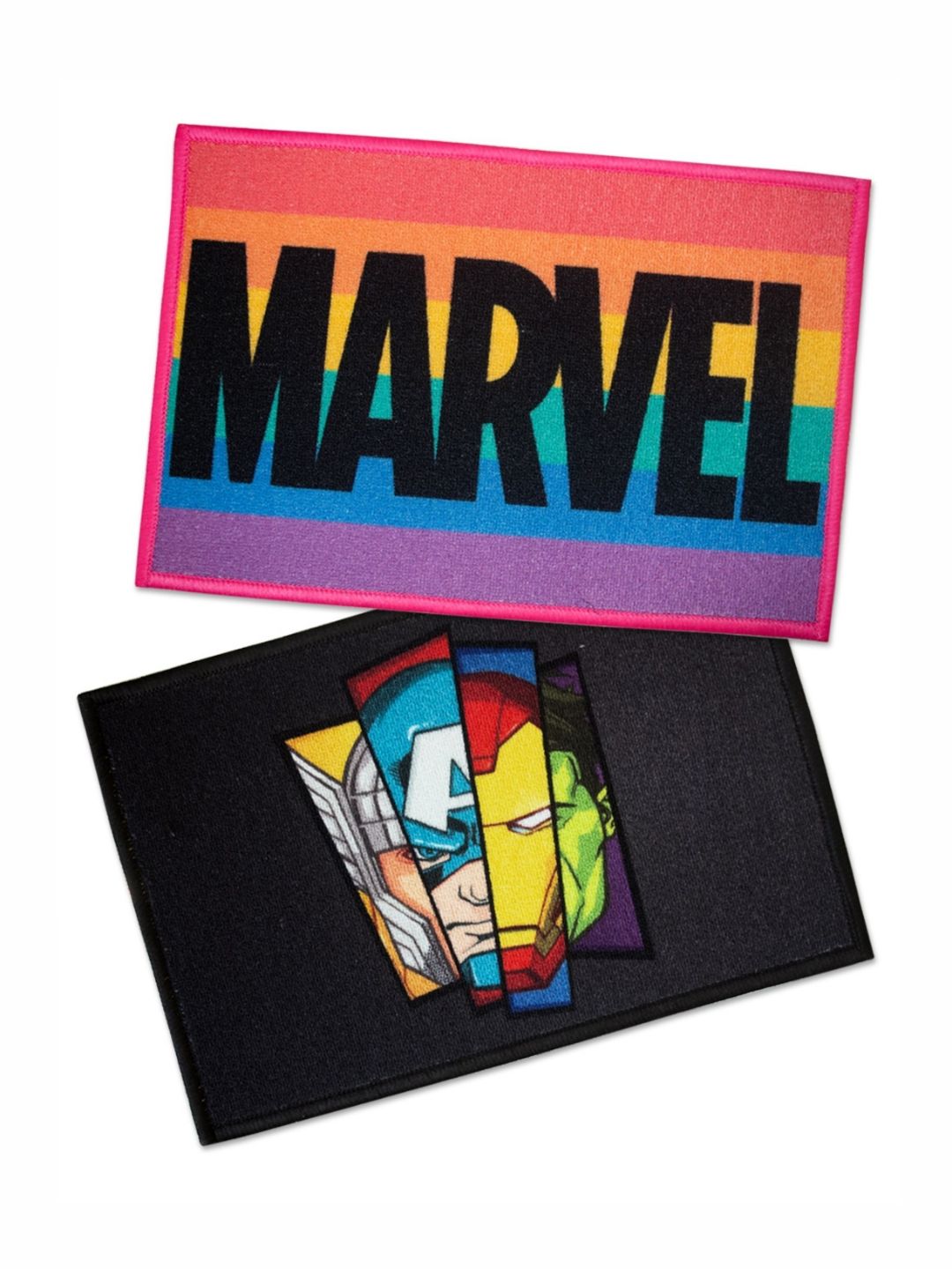 Athom Living 2-Pcs Pink & Black Marvel Printed Anti-SkidDoormat-picture-4