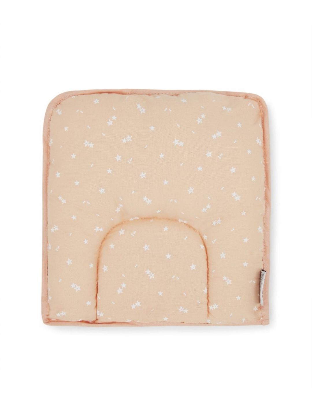 Portico Peach-Coloured Fibre Filled Lightweight Baby Pillow-image-1