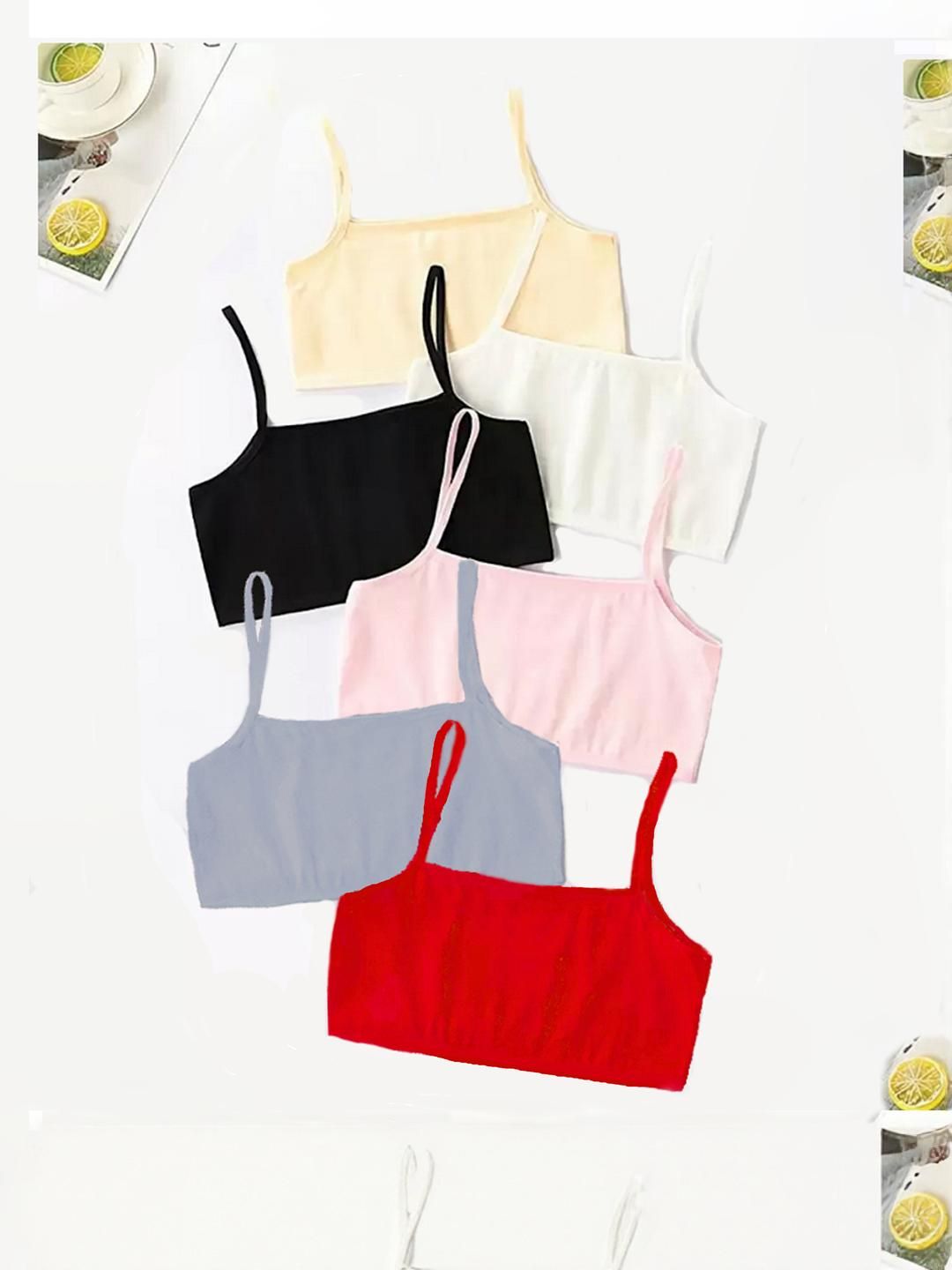 BRAAFEE Girls Pack of 6 Camisoles-picture-21