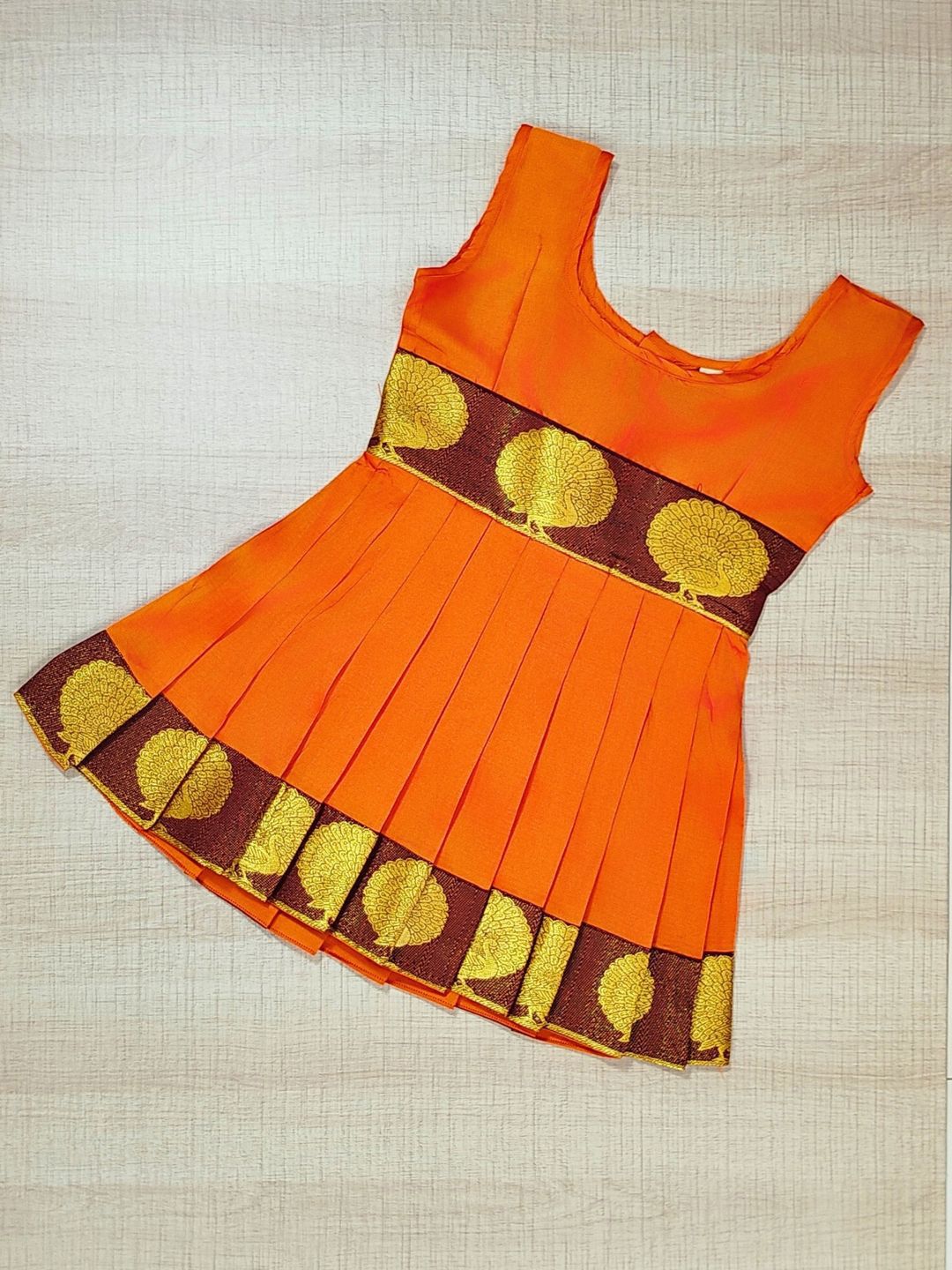 Sethukrishna Infant Girls Silk Fit & Flared Ethnic Dress-picture-28