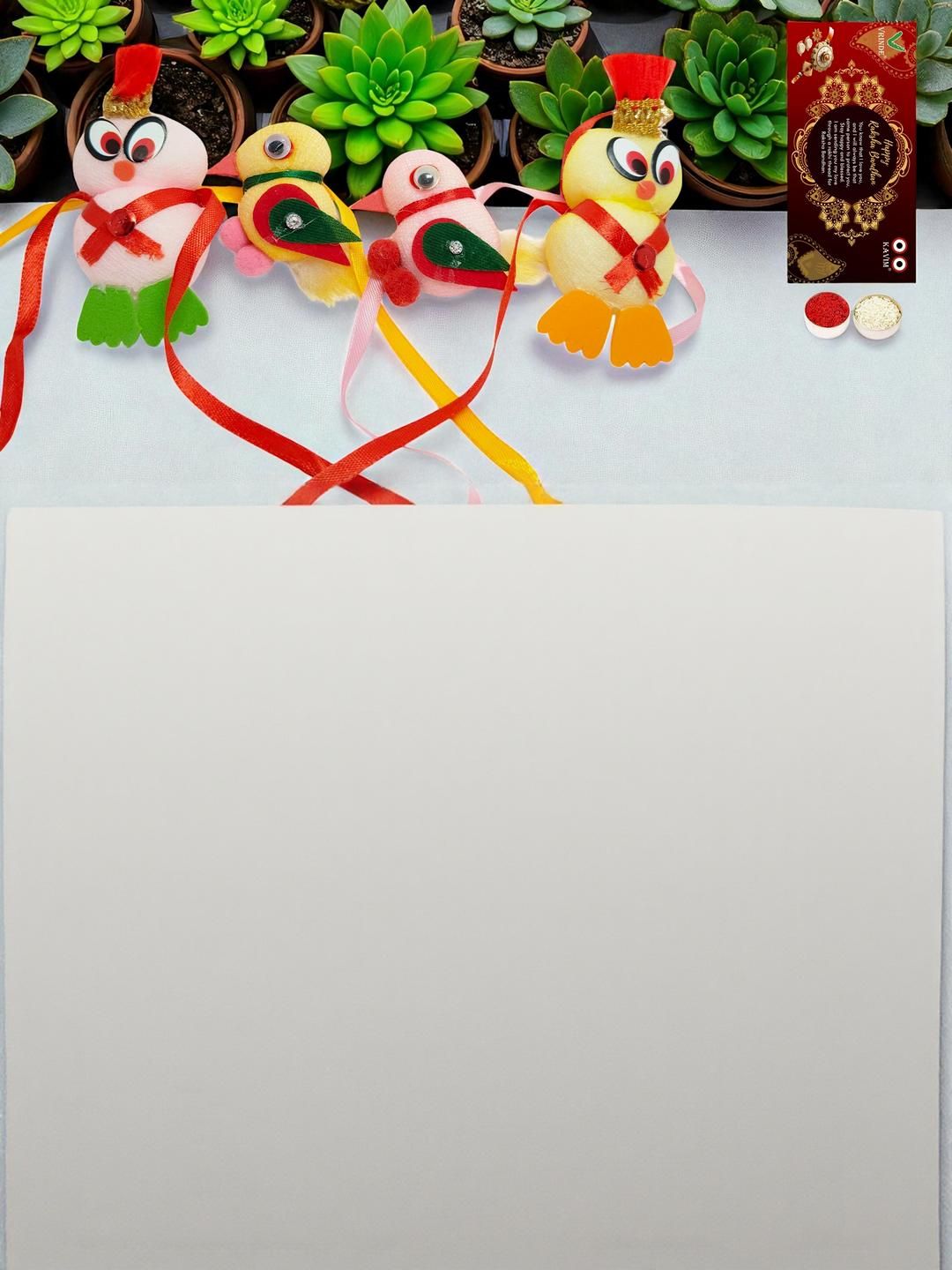Vrinde 4Pcs Wraparound Rakhis-picture-51