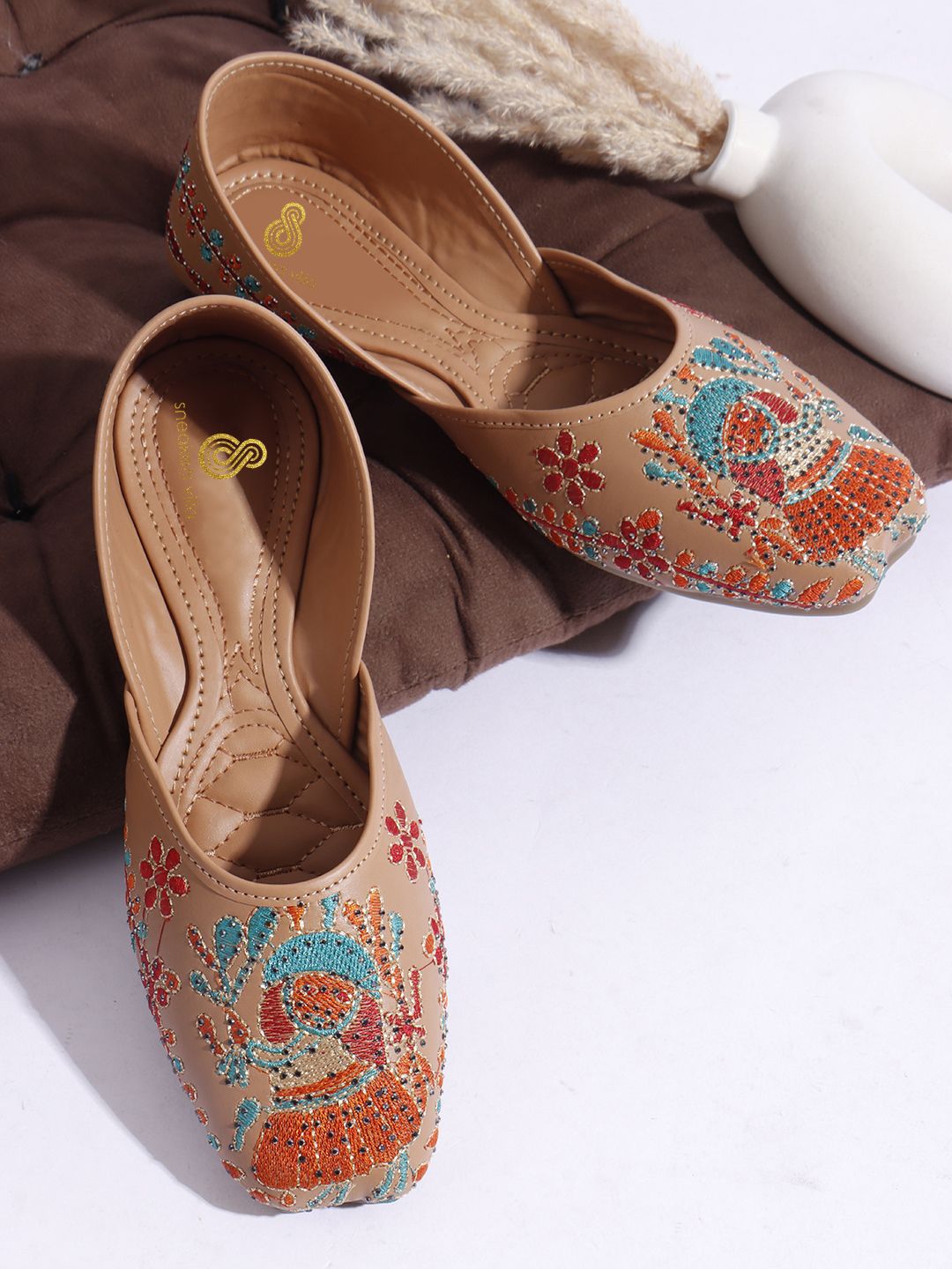 sneakers villa Women Slip-On Mojaris Flats-picture-14