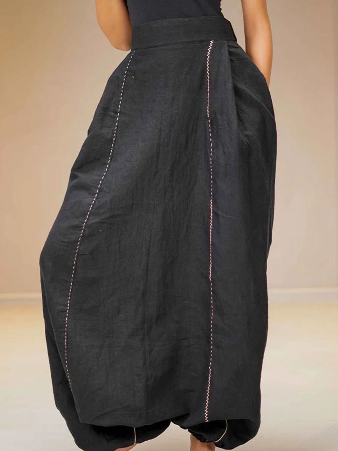 Prathaa Women Loose Fit Pure Cotton Harem Pants-picture-45