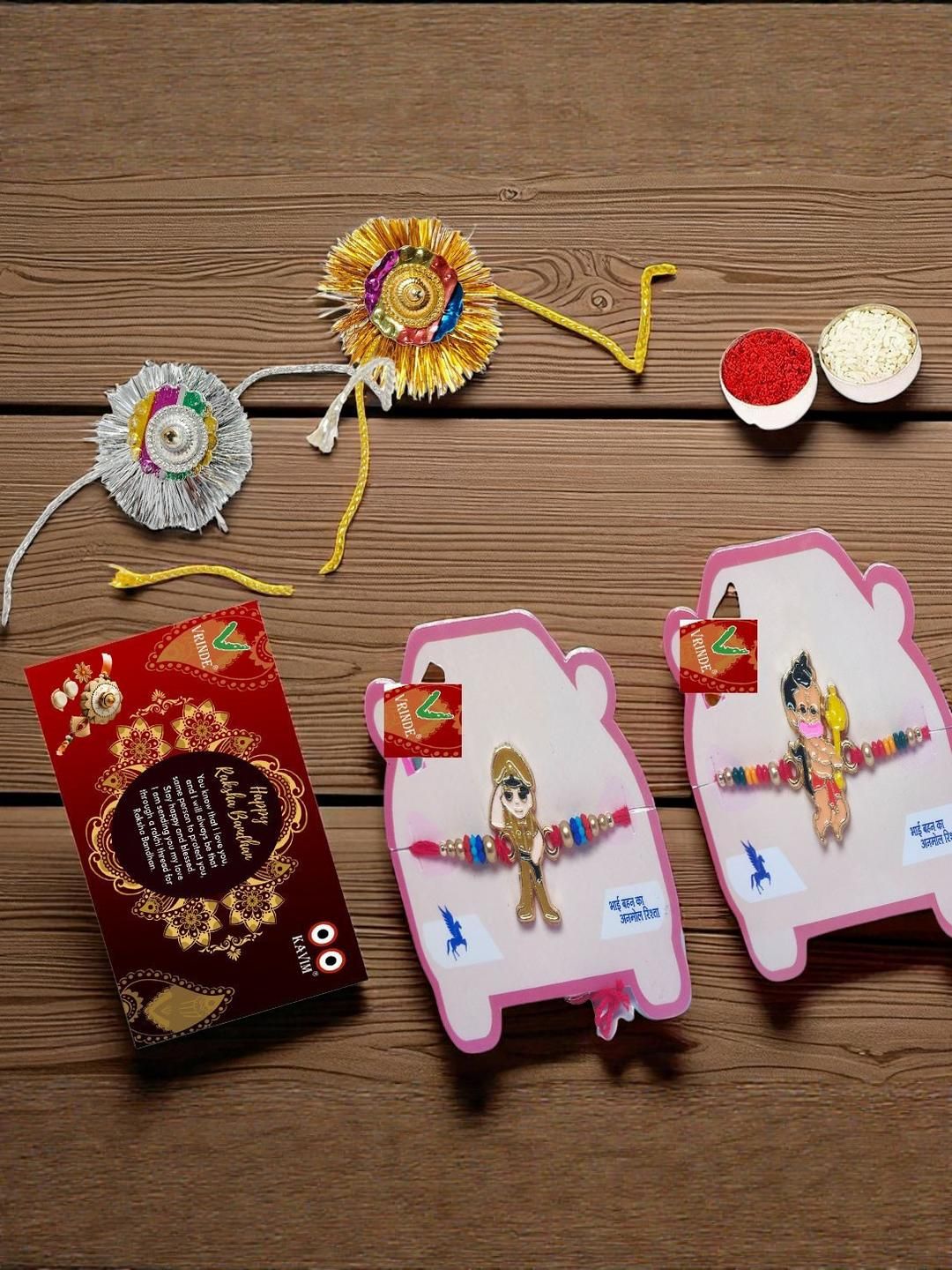 Vrinde 4Pcs Wraparound Rakhis-picture-42