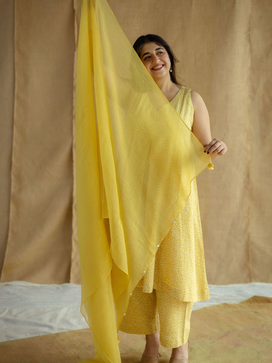 THE INDIAN ETHNIC CO Cotton Kota Doria Dupatta-picture-42