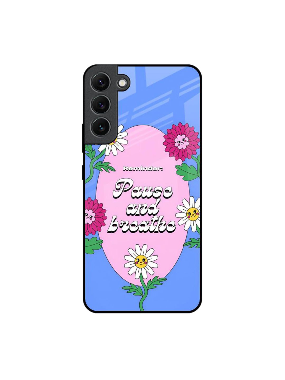 QRIOH Floral Printed Samsung Galaxy S22 Plus Back Case Mobile Accessories-picture-26