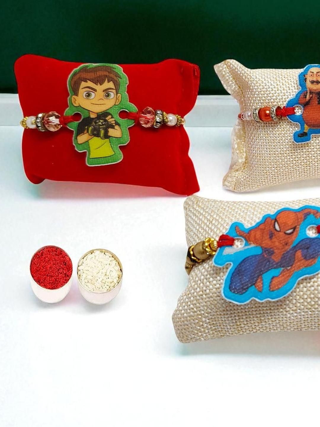 Vrinde 4Pcs Wraparound Rakhis-picture-37