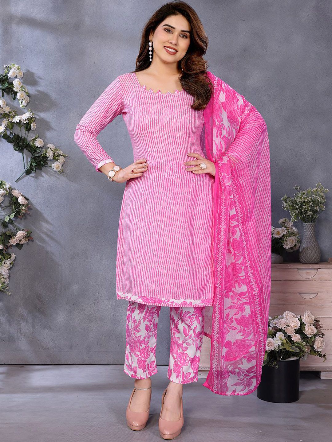 Moda Rapido Printed Unstitched Dress Material