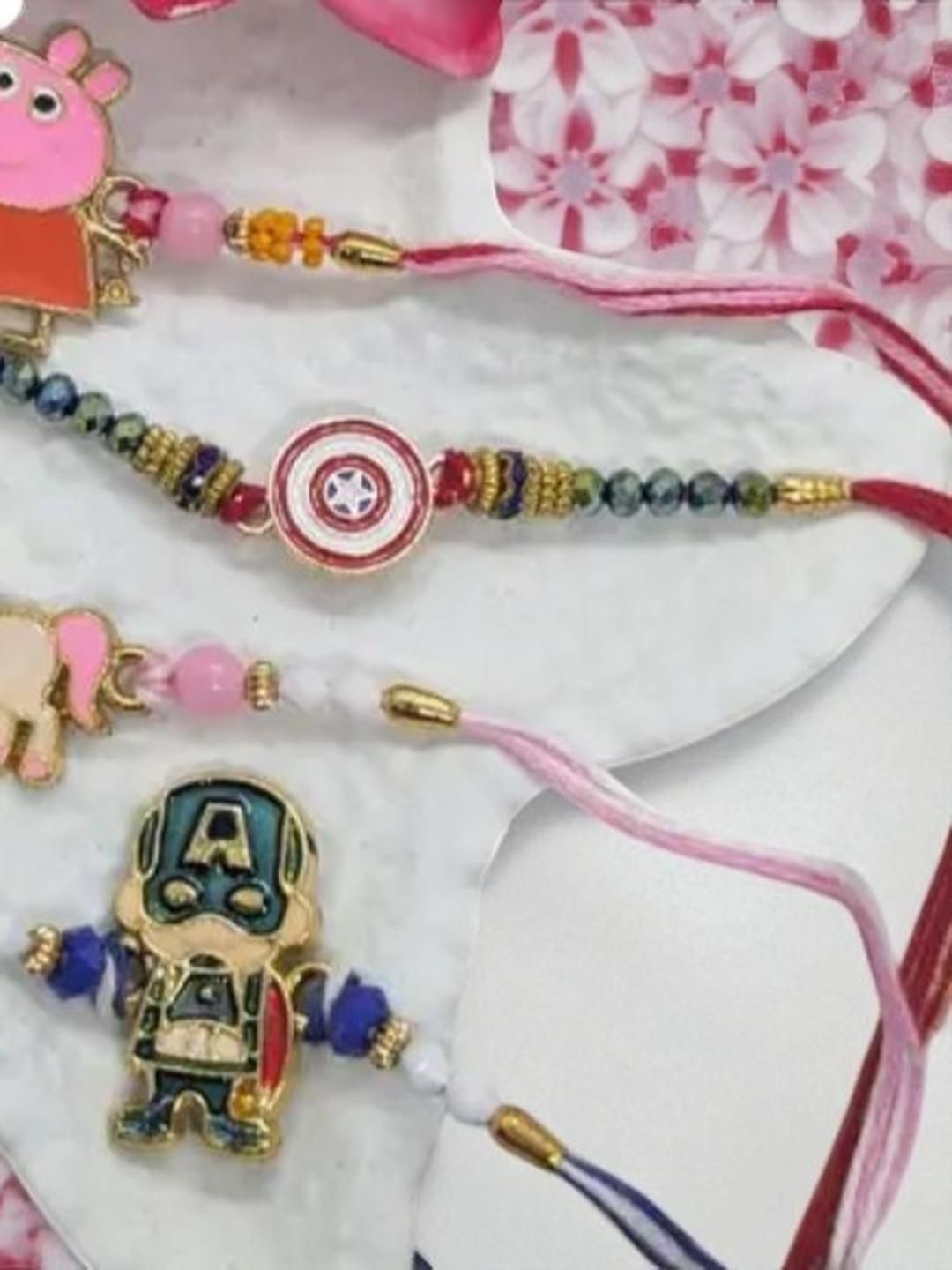 Vrinde 4Pcs Wraparound Rakhis-picture-55