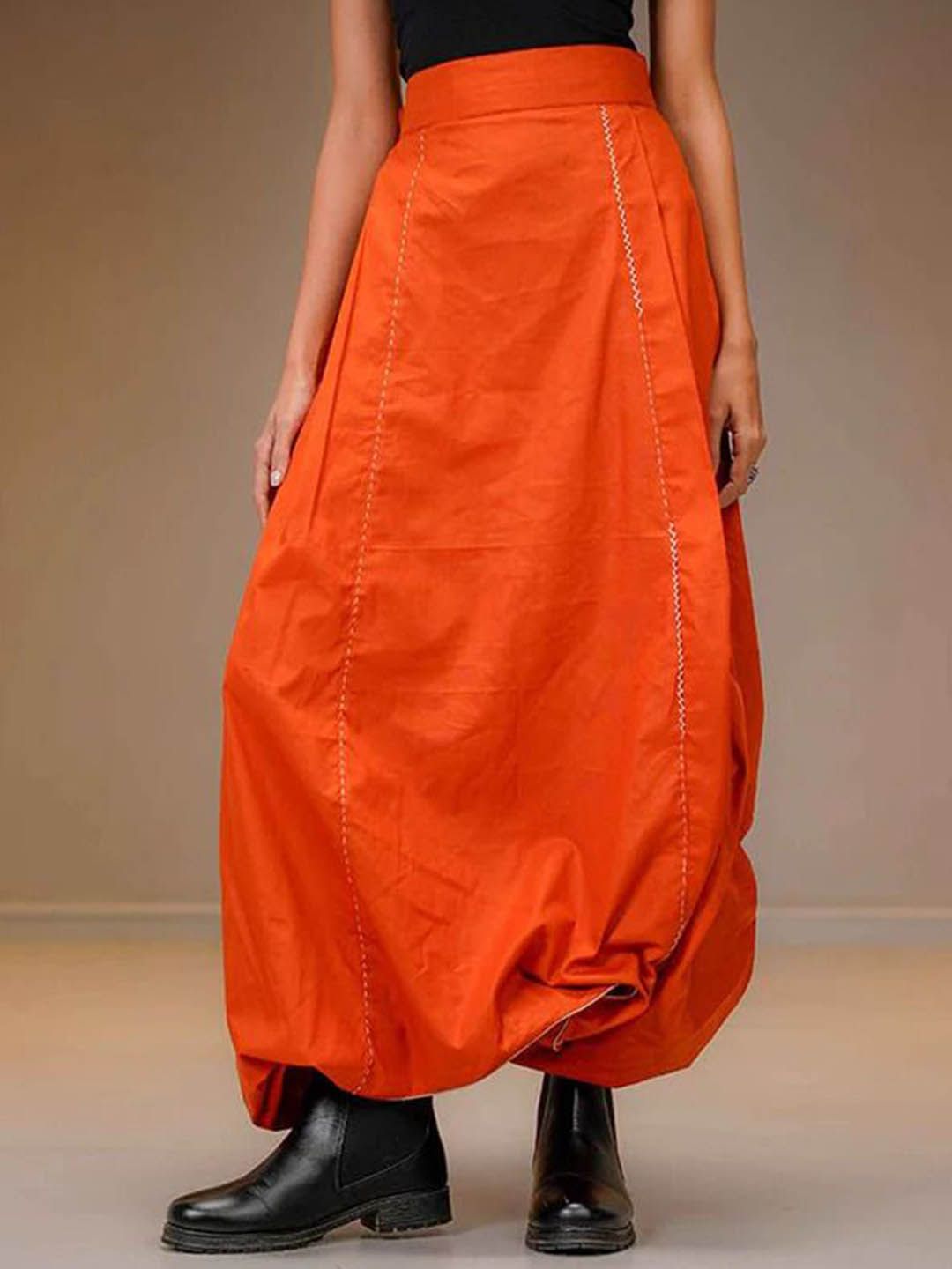 Prathaa Women Loose Fit Pure Cotton Harem Pants-picture-35