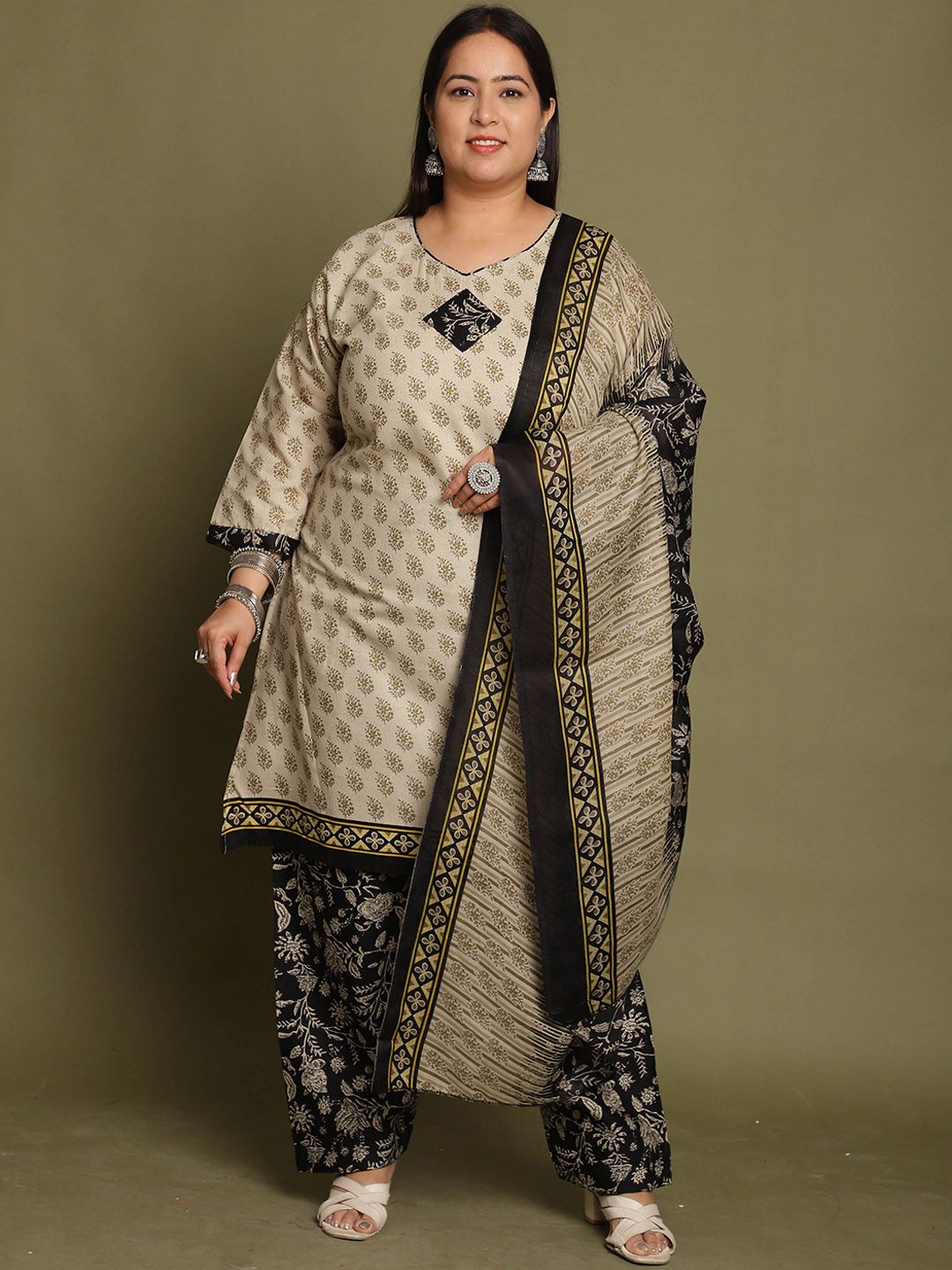 KALINI Women Ethnic Motifs Printed Kurta with Salwar & Dupatta