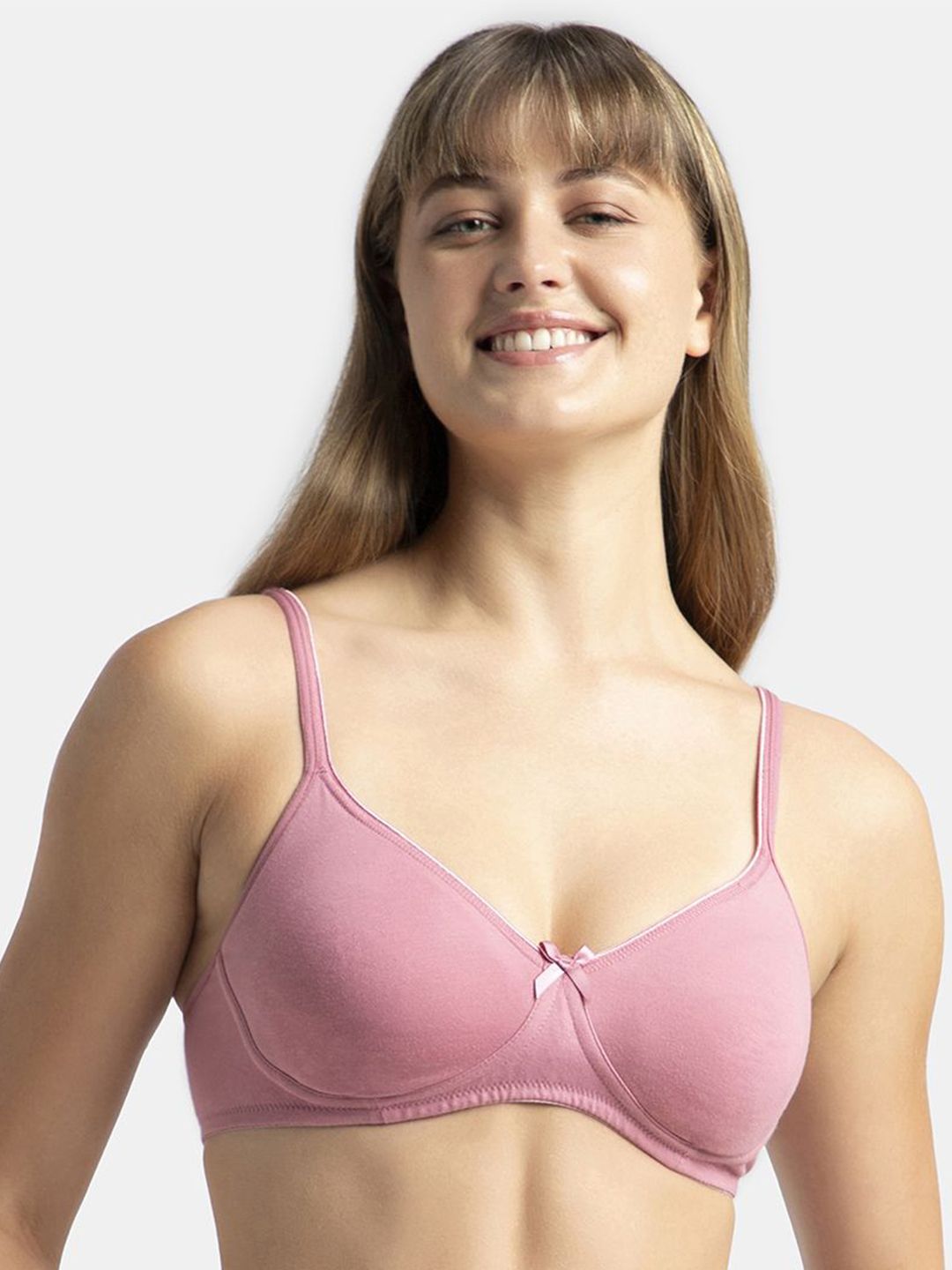 Jockey Wirefree Non Padded Super Combed Cotton Stretch Medium Coverage Everyday Bra-1722-picture-19